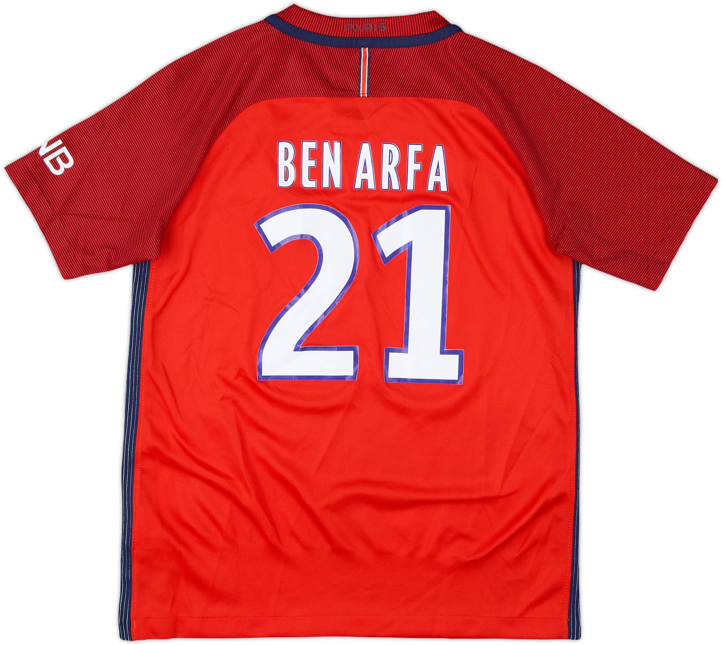 【同梱不可】 2016-17 Paris 8/10 - #21 Arfa Ben Shirt Away Saint-Germain ウォーキング・ランニングウェア
