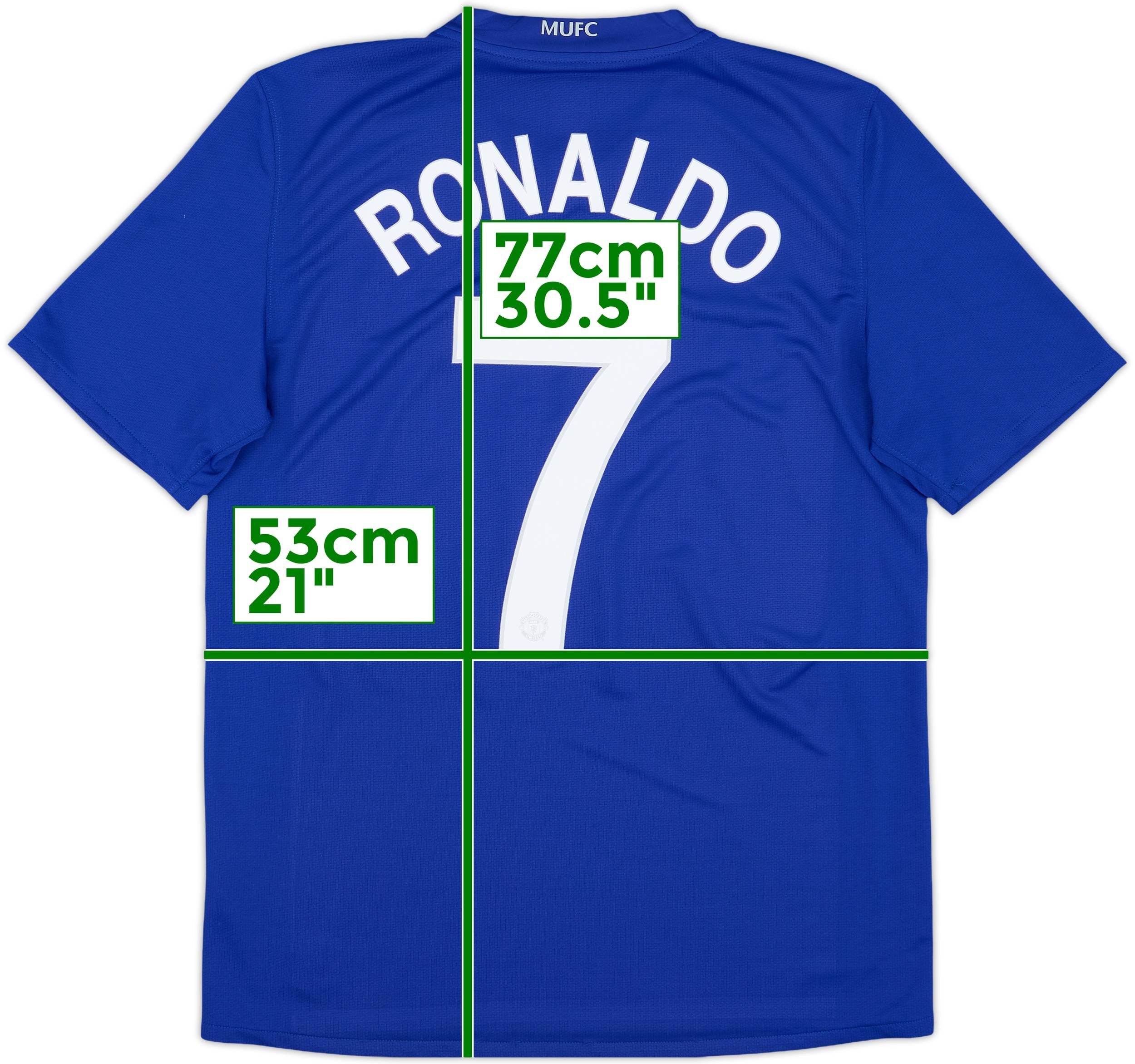 【人気投票 】ハイブランド人気ランキング！ 2008-09 Manchester (M) - 8/10 - #7 Ronaldo Shirt Third United 陸上用パンツ