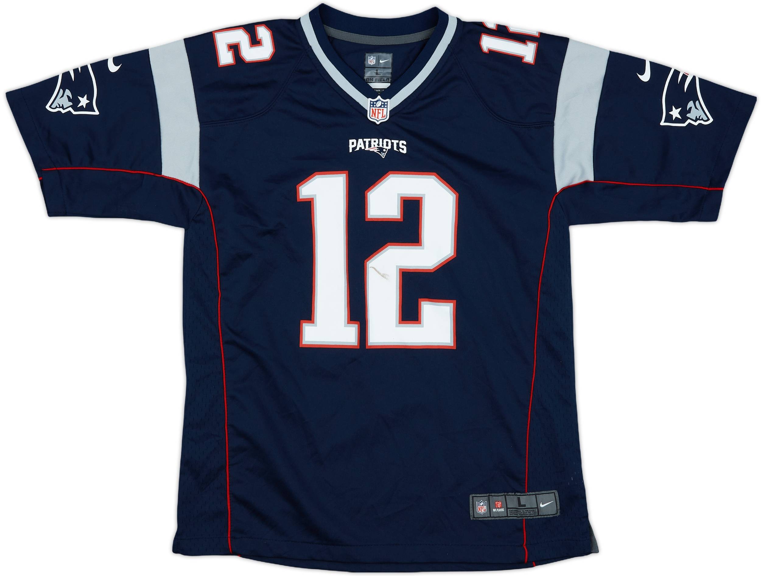 2012-19 New England Patriots Brady #12 Nike Game Home Jersey