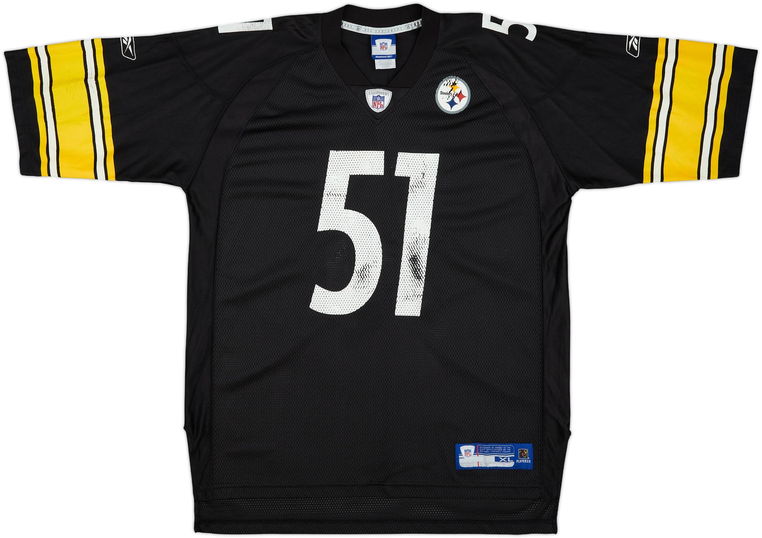 2005-06 Pittsburgh Steelers Farrior #51 Reebok On Field Home
