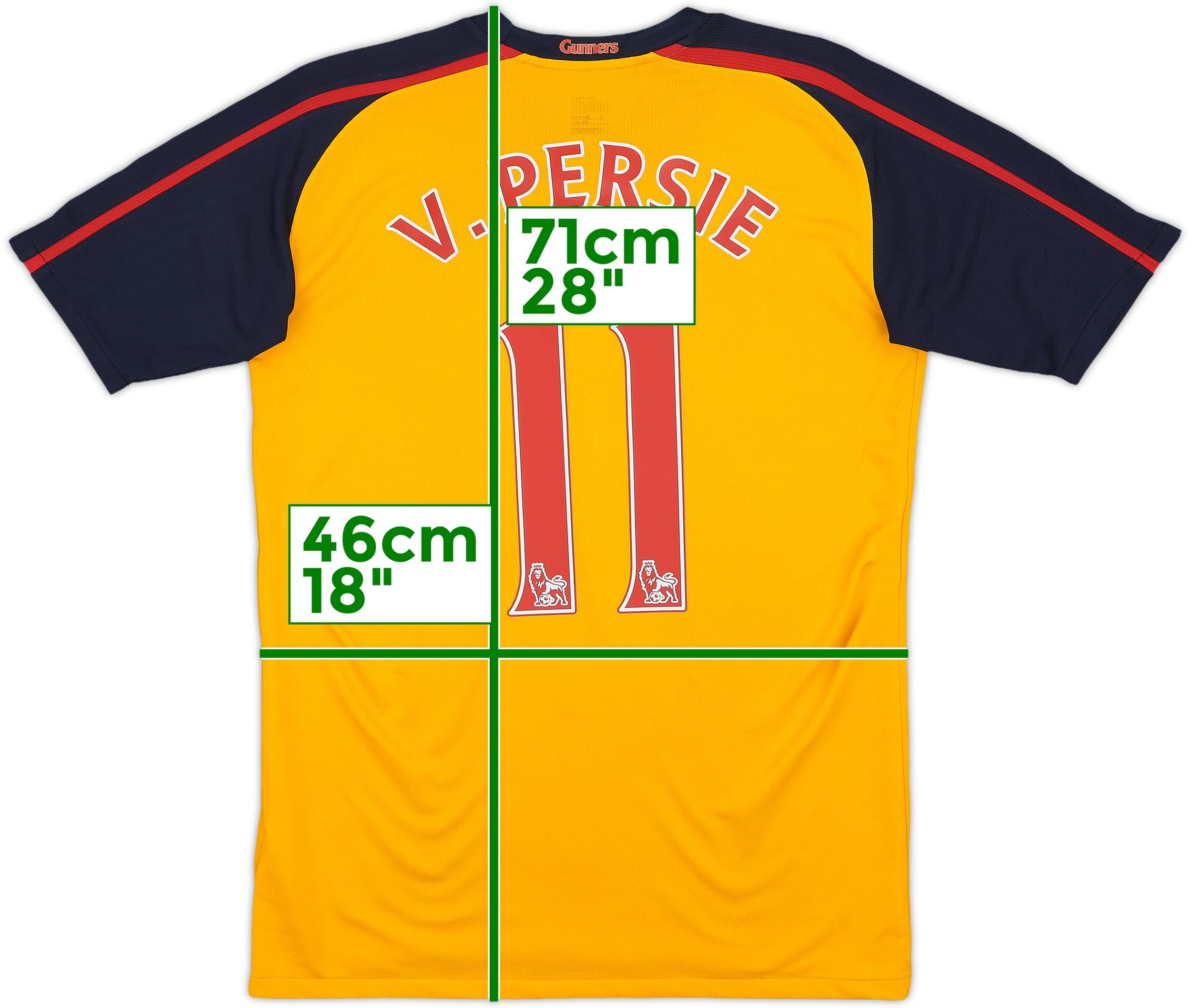 アーセナル　09/10 ユニフォーム Arsenal V. PERSIE 2008-09 Arsenal Away Shirt V.Persie #11 - 9/10 - (XL.Boys)