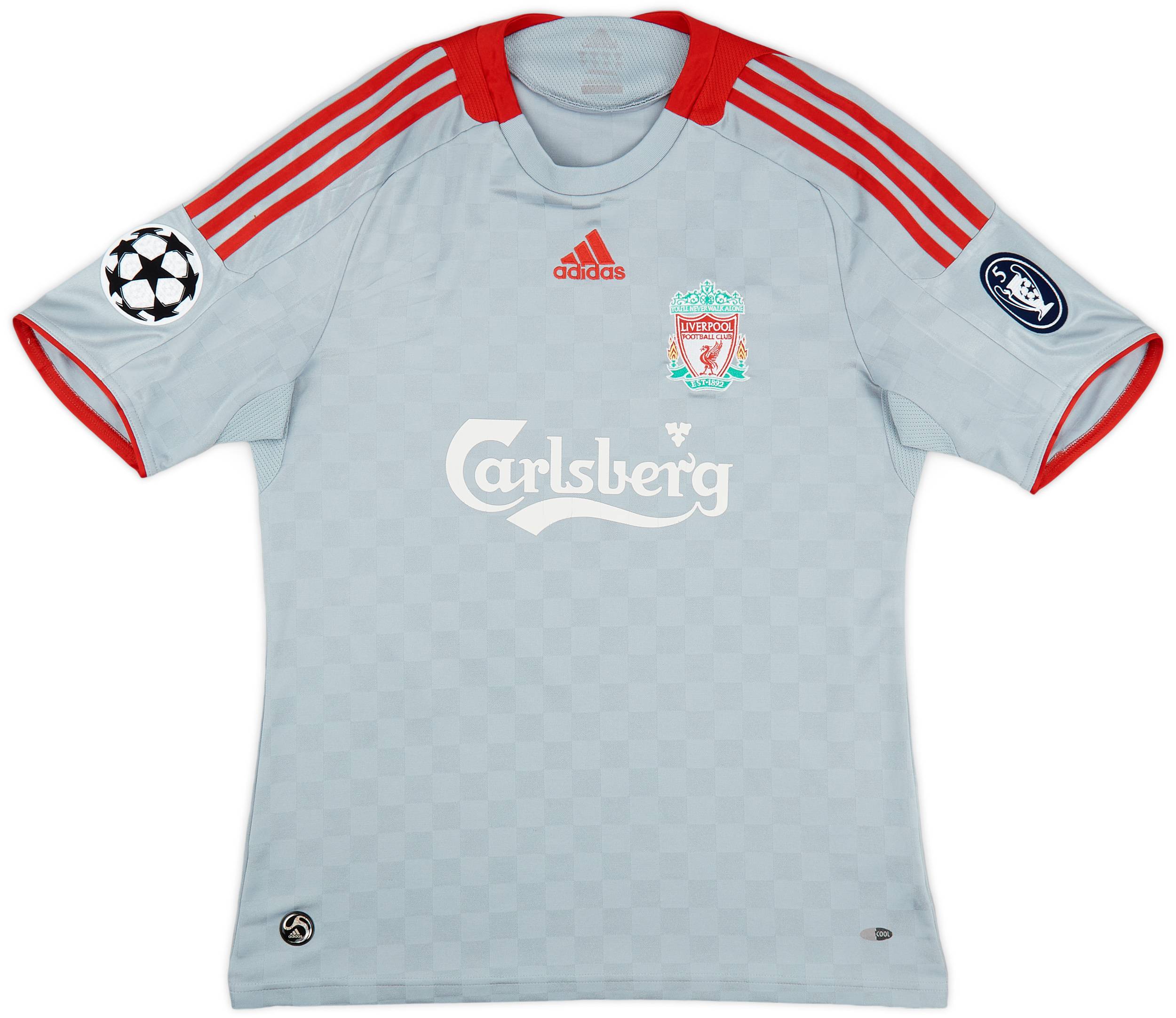 Liverpool GERRARD 08-09 away CLモデル オーセン 2008-09 Liverpool Player Issue CL Away Shirt Gerrard #8