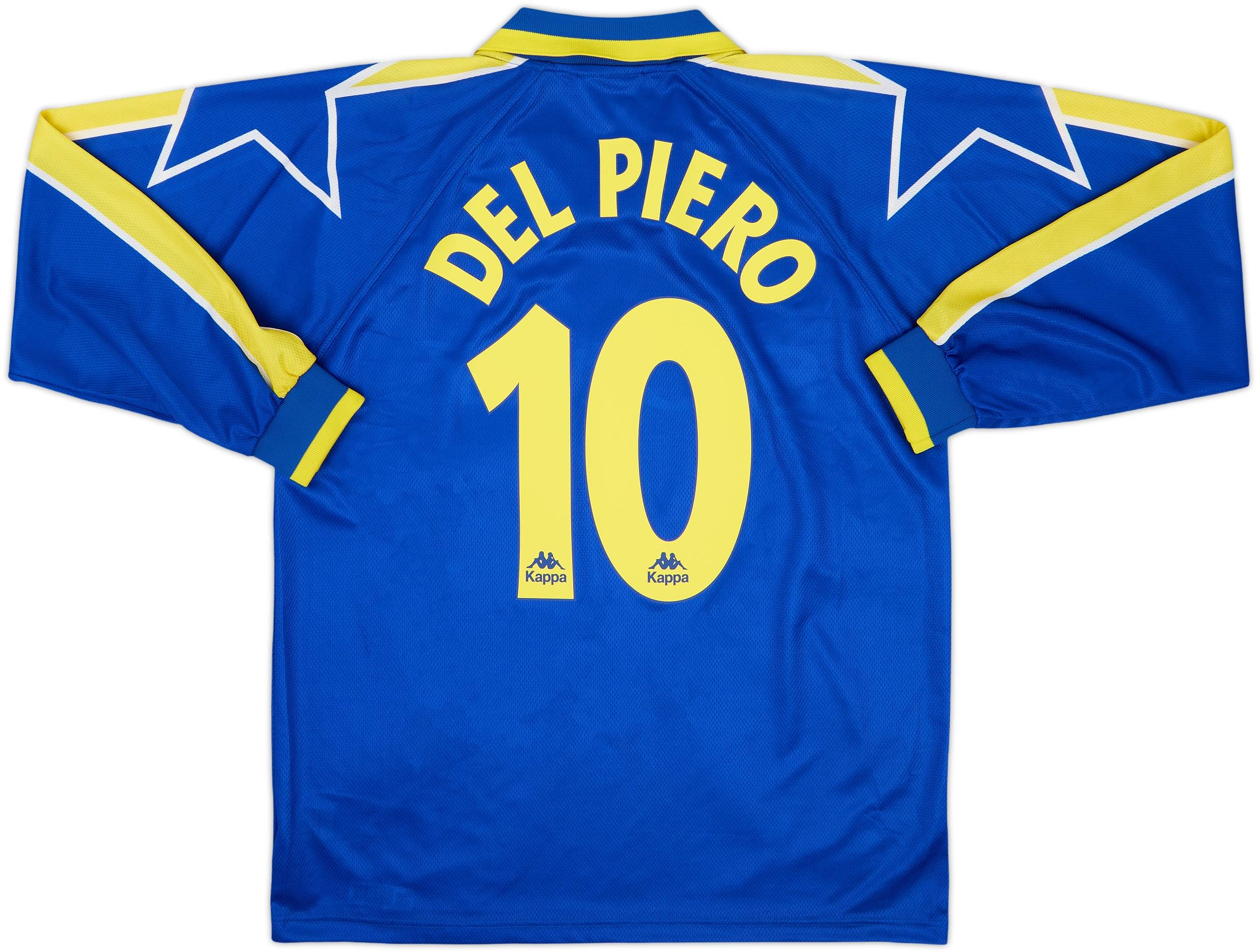1996-97 Juventus Away L/S Shirt Del Piero #10 - 10/10 - (XL)
