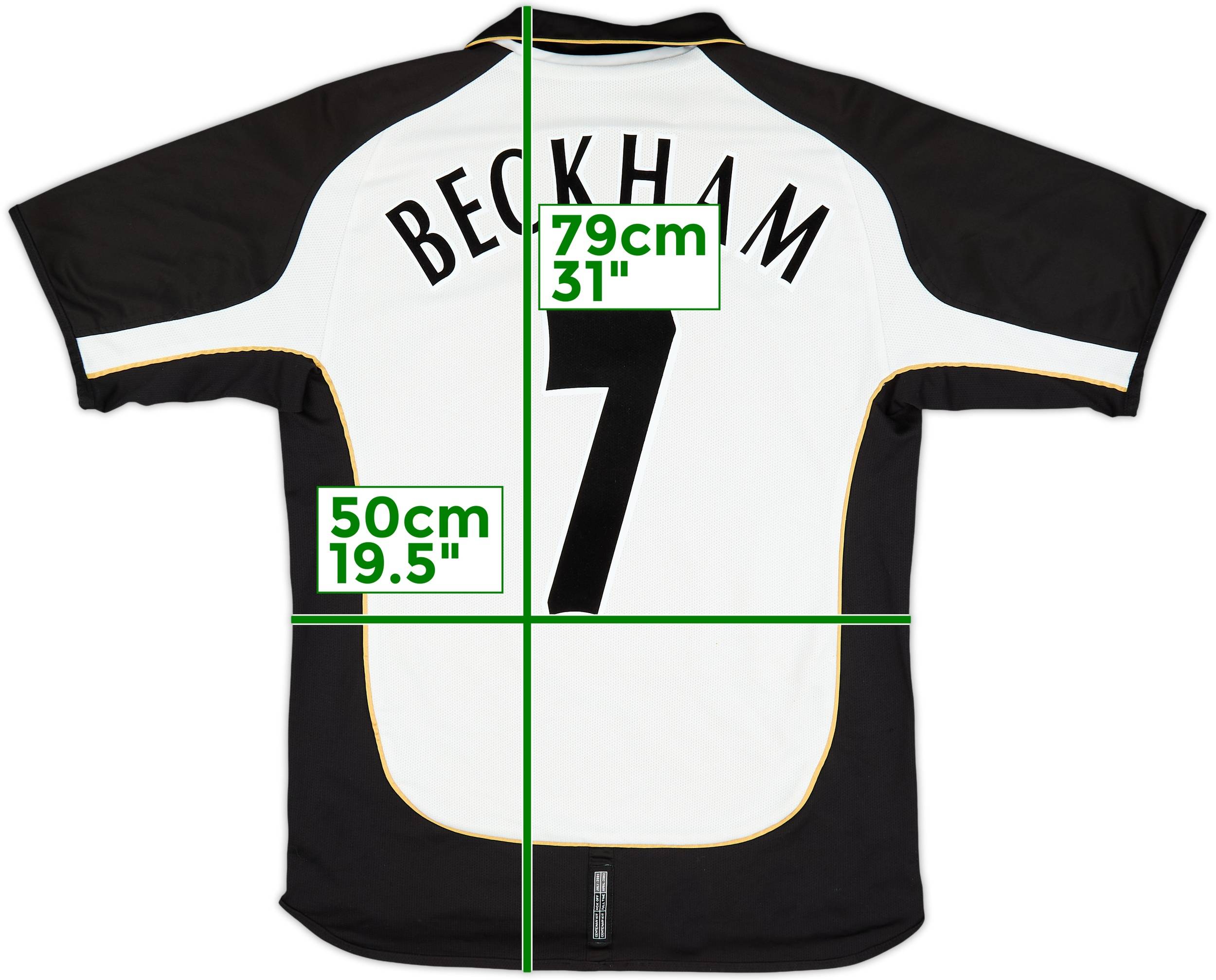 2001-02 Manchester United Centenary Away/Third Shirt Beckham #7