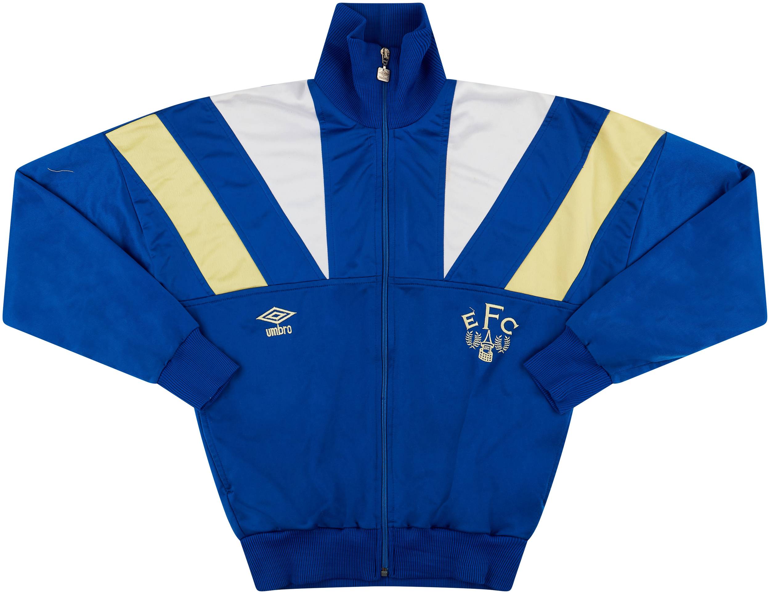 1988-1990 Everton Football Soccer Tracksuit Jacket Umbro