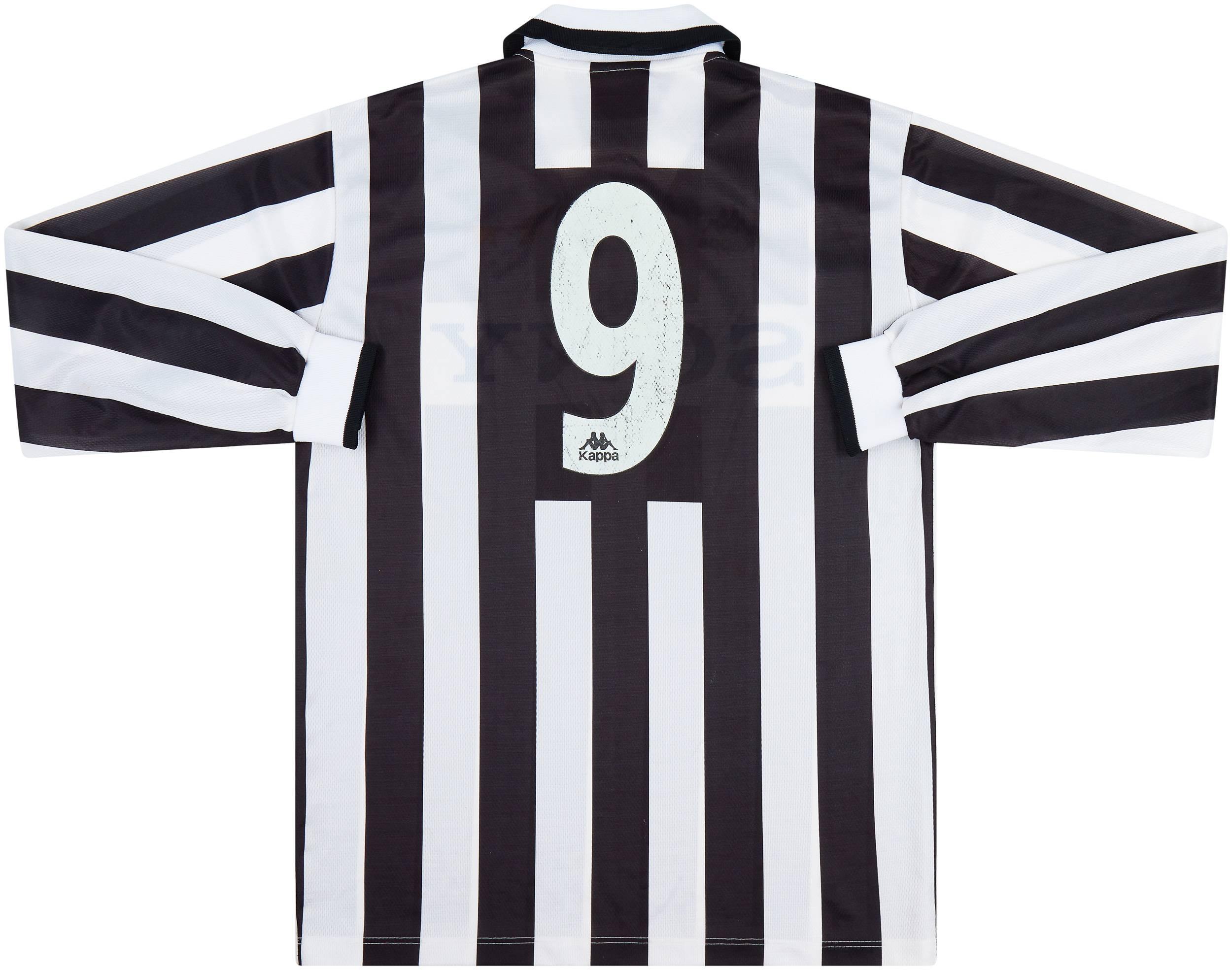 1995-97 Juventus Home L/S Shirt #9 - 7/10 - (XL)