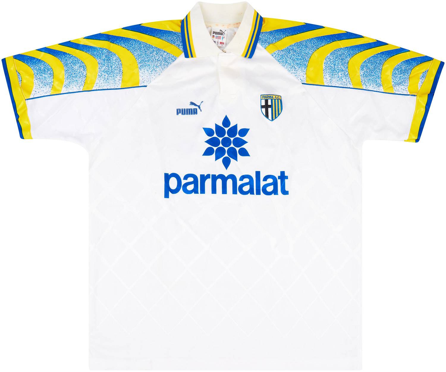 1995-96 Parma Match Worn Home Shirt #18 (Ferrante) v Anderlecht