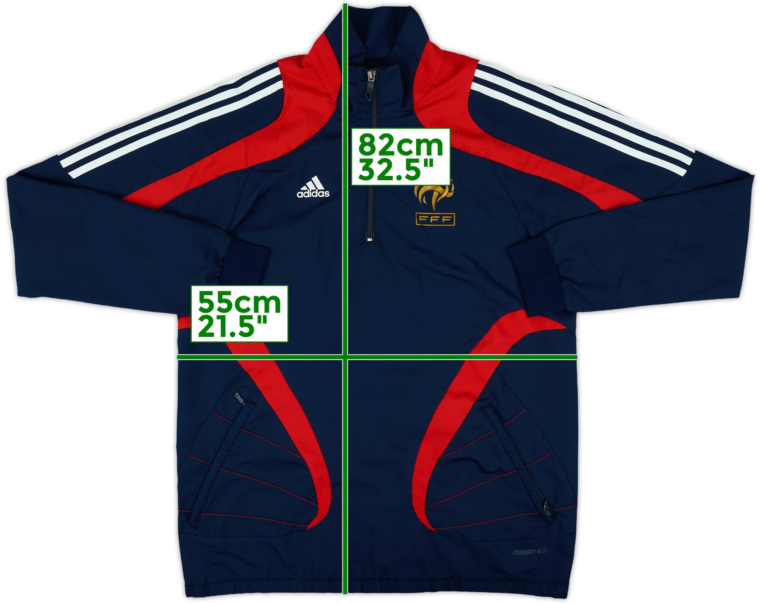 大注目 2007-08 France 8 - Top Drill Zip 1/4 Formotion Issue Player ウェア