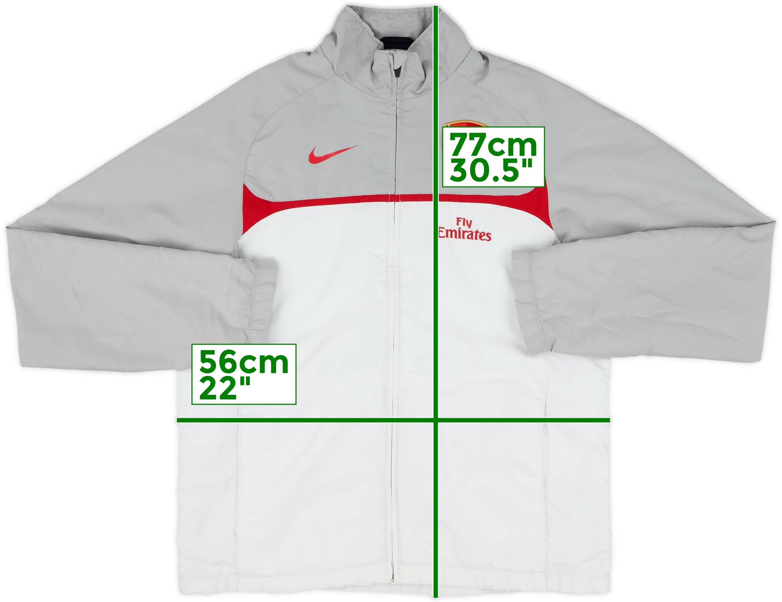 NIKE 2010-11 アーセナル トラックジャケット Mサイズ 2010-11 Arsenal Nike Track Jacket - 7/10 - (M)