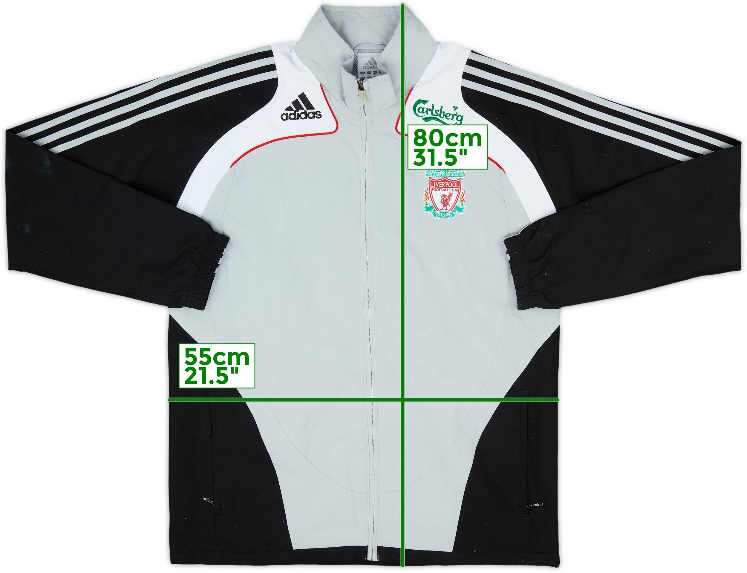2008-09 Liverpool adidas Track Jacket - 7/10 - (S)