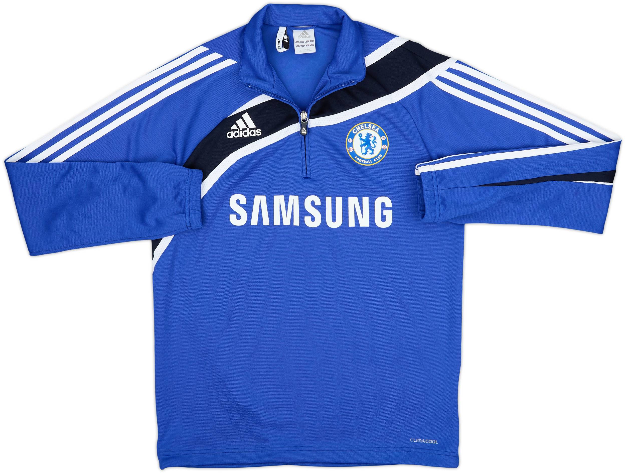 2009-10 Chelsea adidas 1/4 Zip Drill Top - 9/10 - (M)