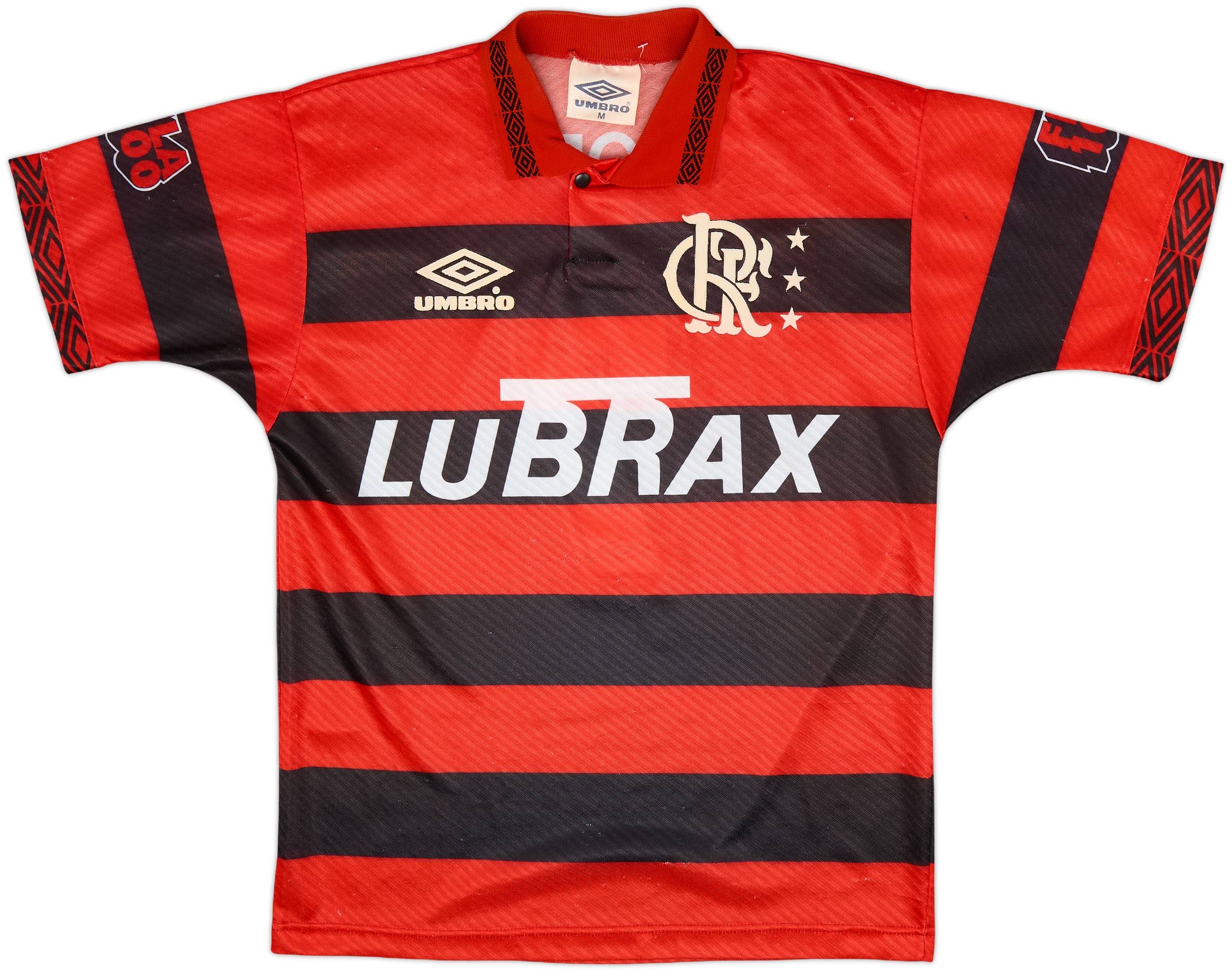 フラメンンゴCR Flamengo Umbro シャツ 赤黒 ストライプ 7番 フラメンンゴCR Flamengo Umbro シャツ 赤黒 ストライプ 7番