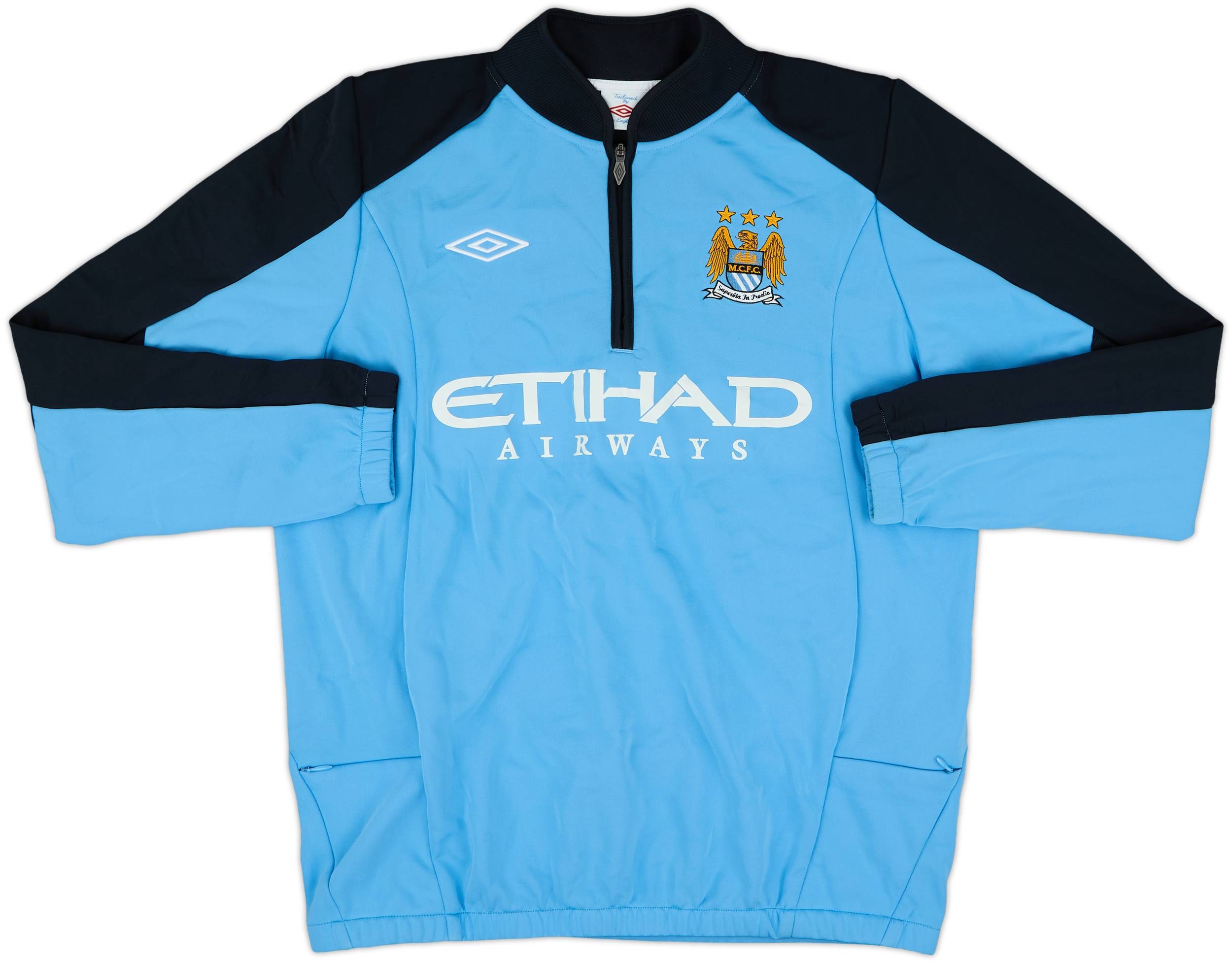 2012-13 Manchester City Umbro 1/4 Zip Drill Top - 8/10 - (L)