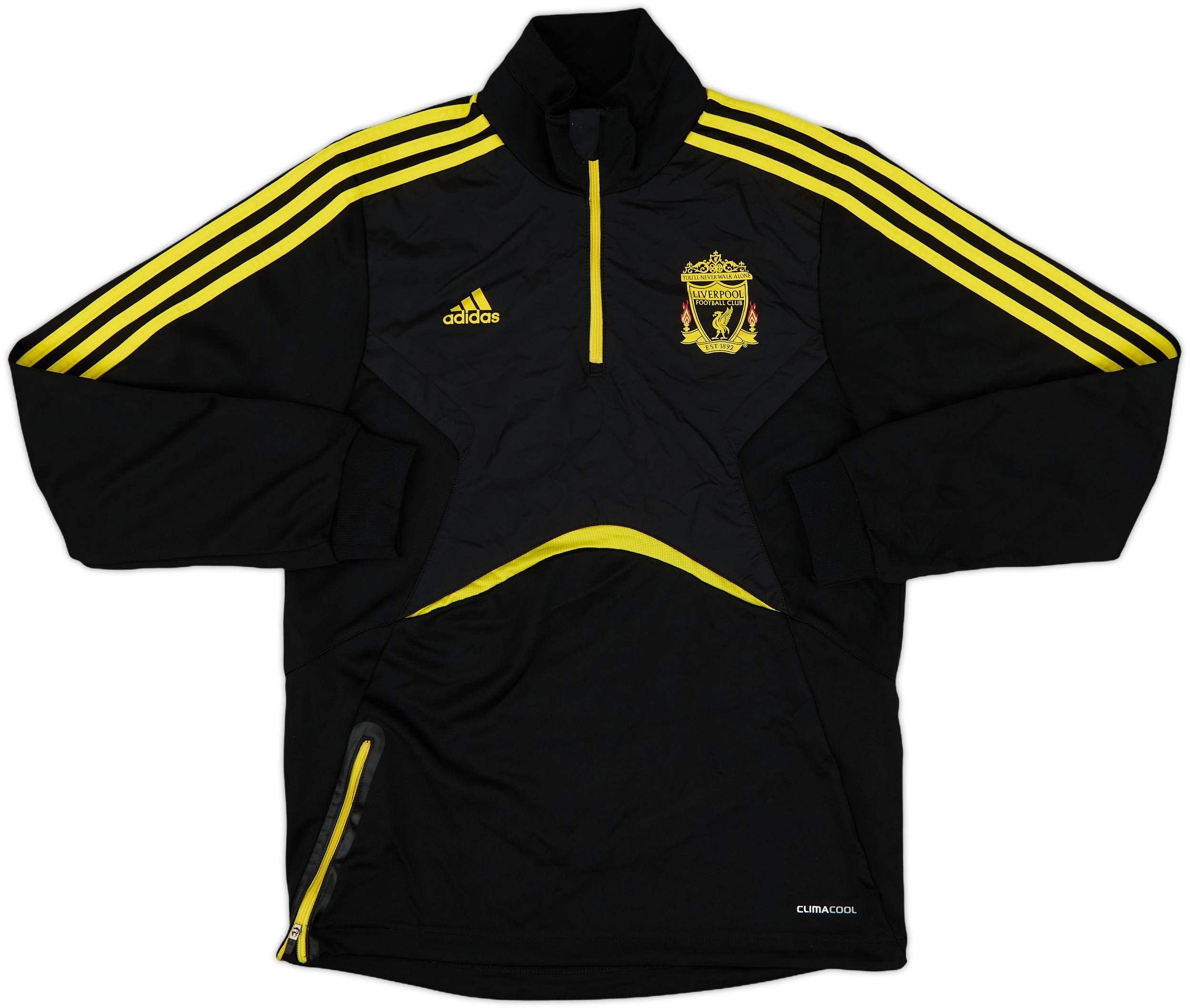 2010-11 Liverpool adidas 1/4 Zip Drill Top - 8/10 - (S/M)