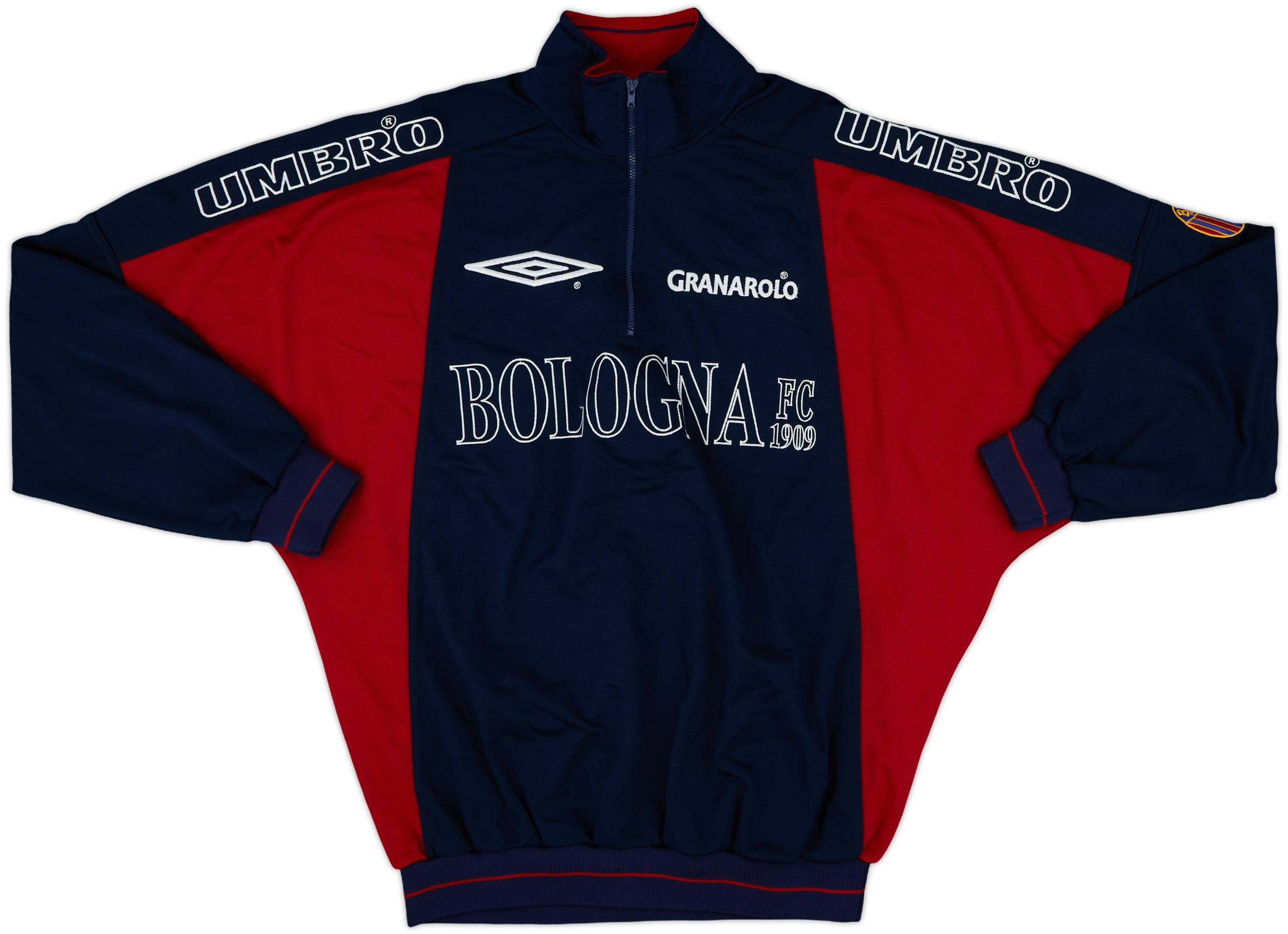 2000-01 Bologna Umbro 1/4 Zip Drill Top - 8/10 - (L)
