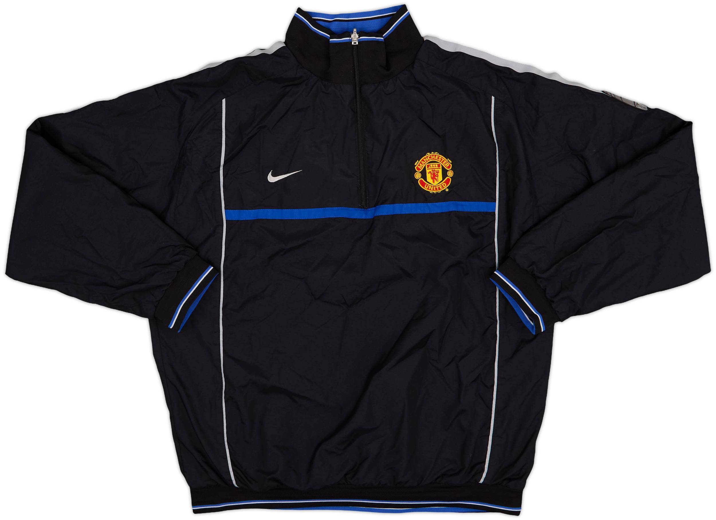2002-03 Manchester United Nike Reversible 1/4 Zip Drill Top