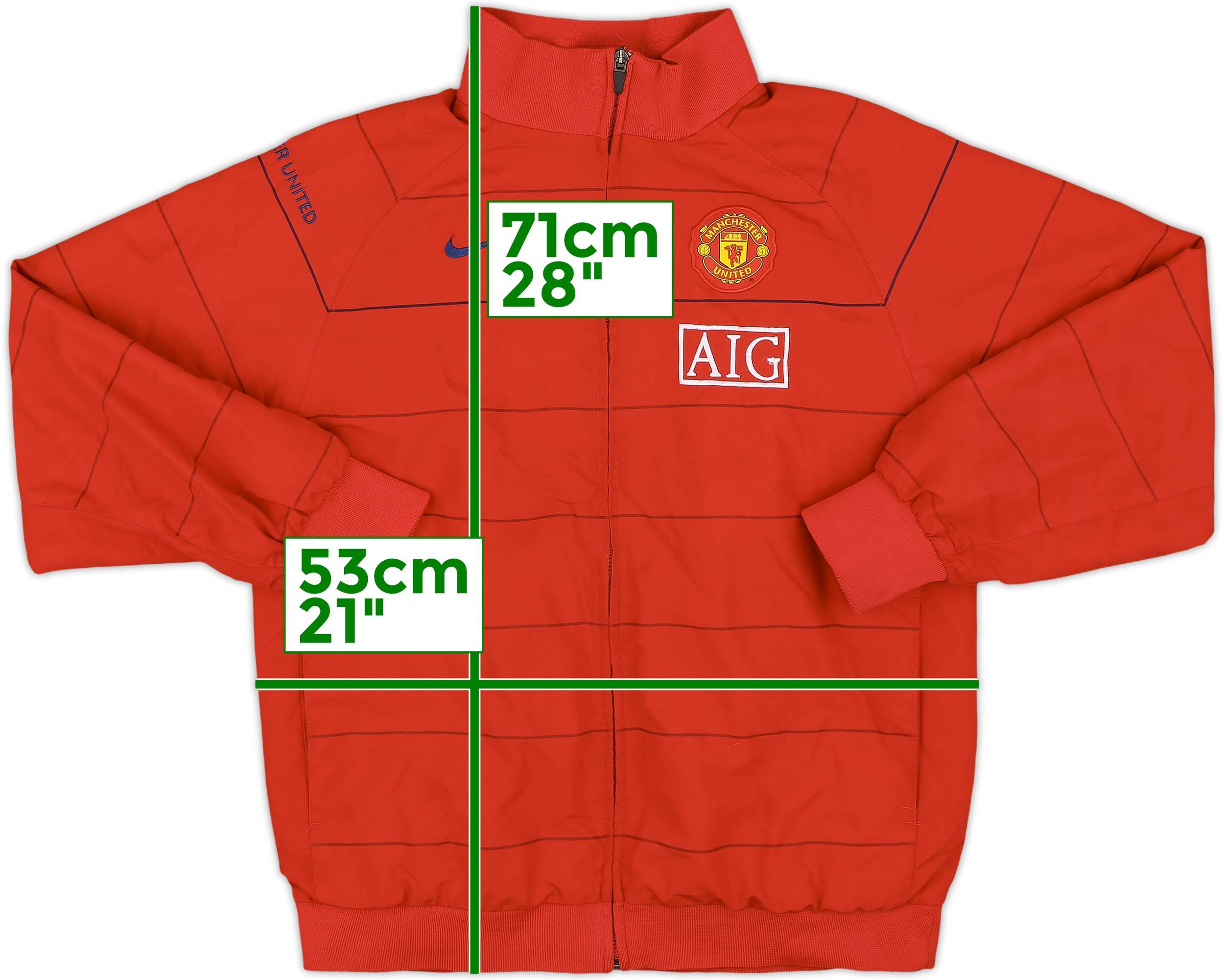 2008-09 Manchester United Nike Track Jacket - 8/10 - (XL.Boys)