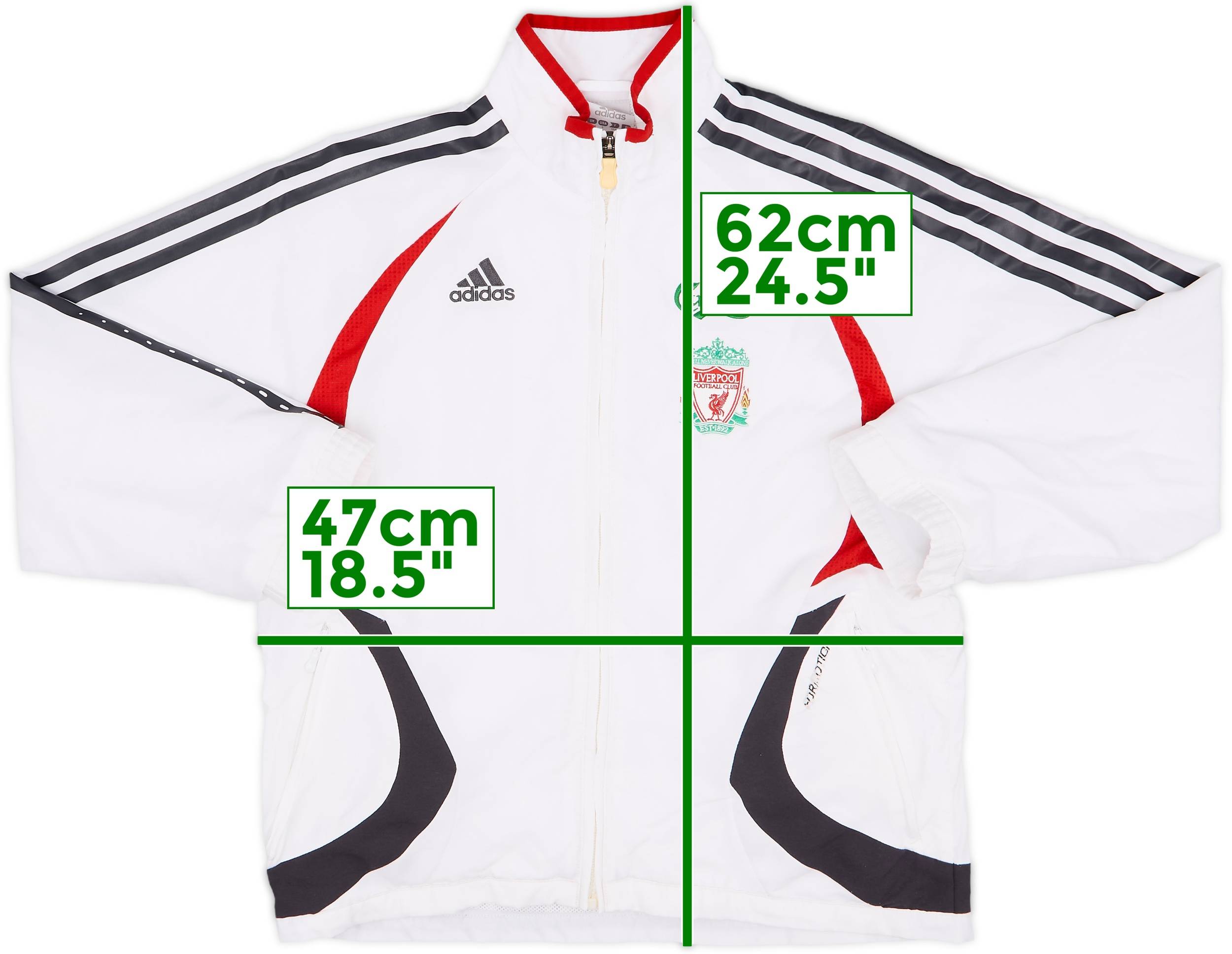 adidas x LIVERPOOL FC ジャケット WHITE 白 XO Vintage Adidas Liverpool Football Jacket Soccer Track Top