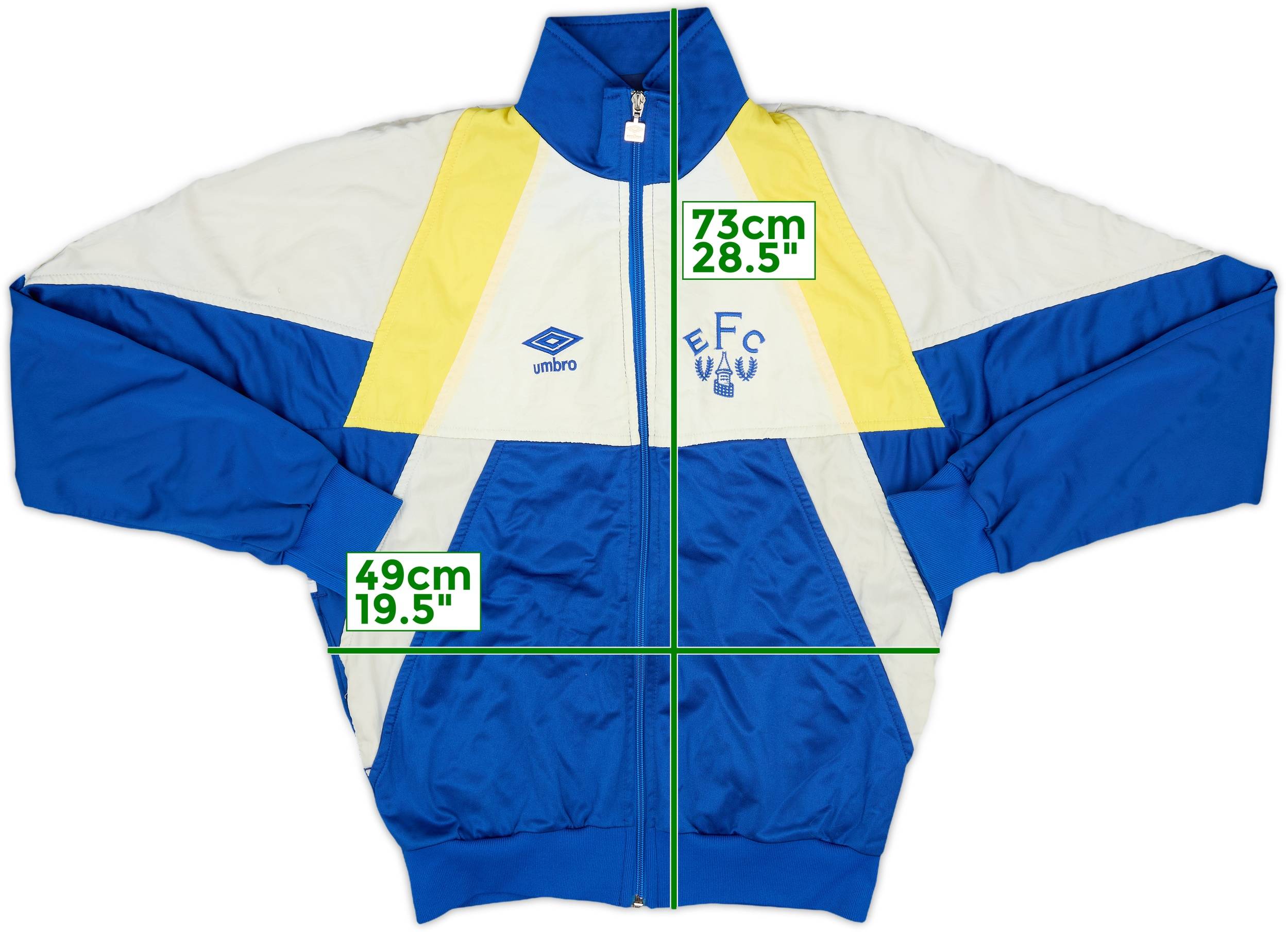 可愛いクリスマスツリーやギフトが！ Umbro Everton 1988-90 Track (L) - 6/10 - Jacket ウォームアップウェア