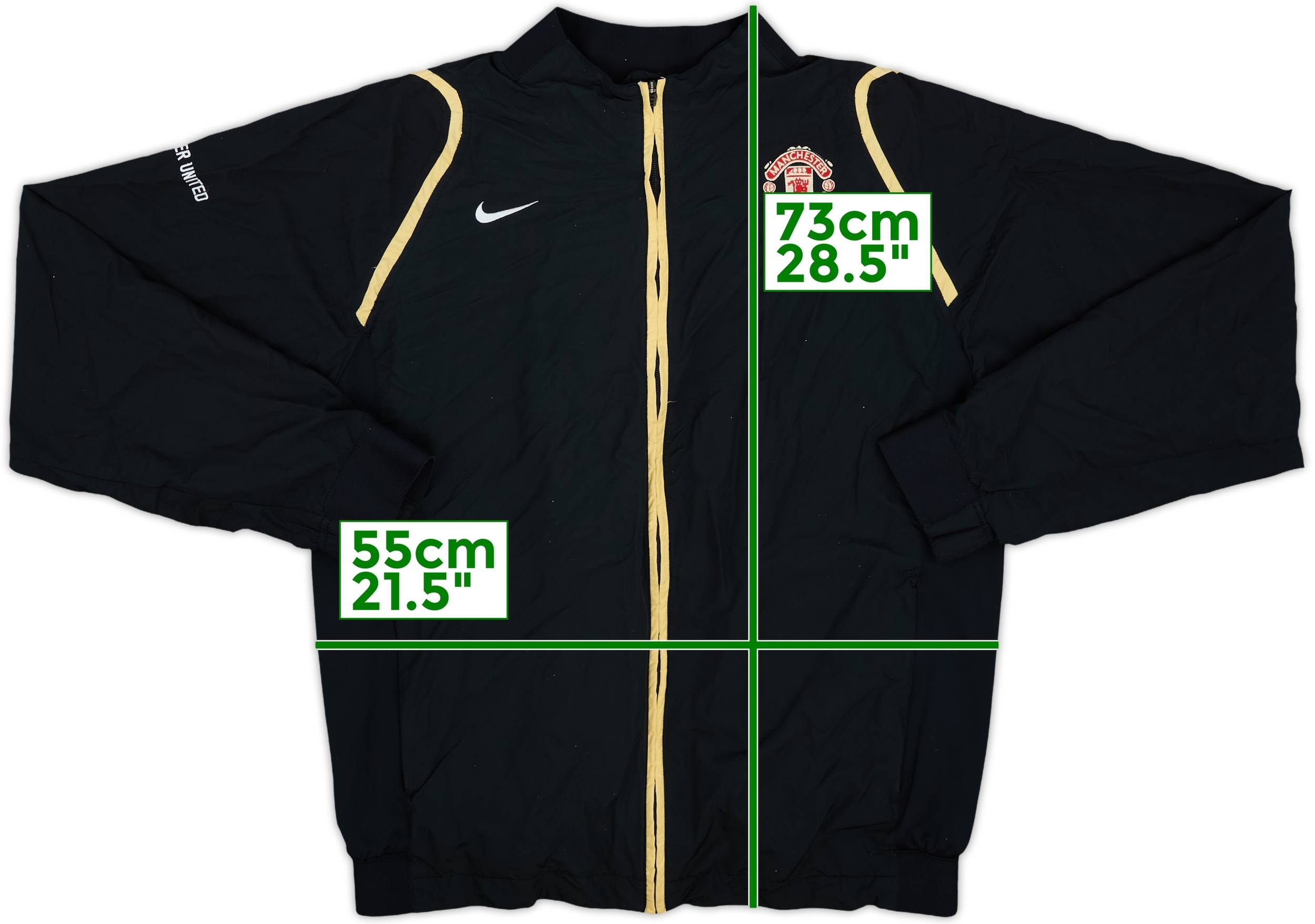 2006-07 Manchester United Nike 1/4 Zip Drill Top - 9/10 - (S)