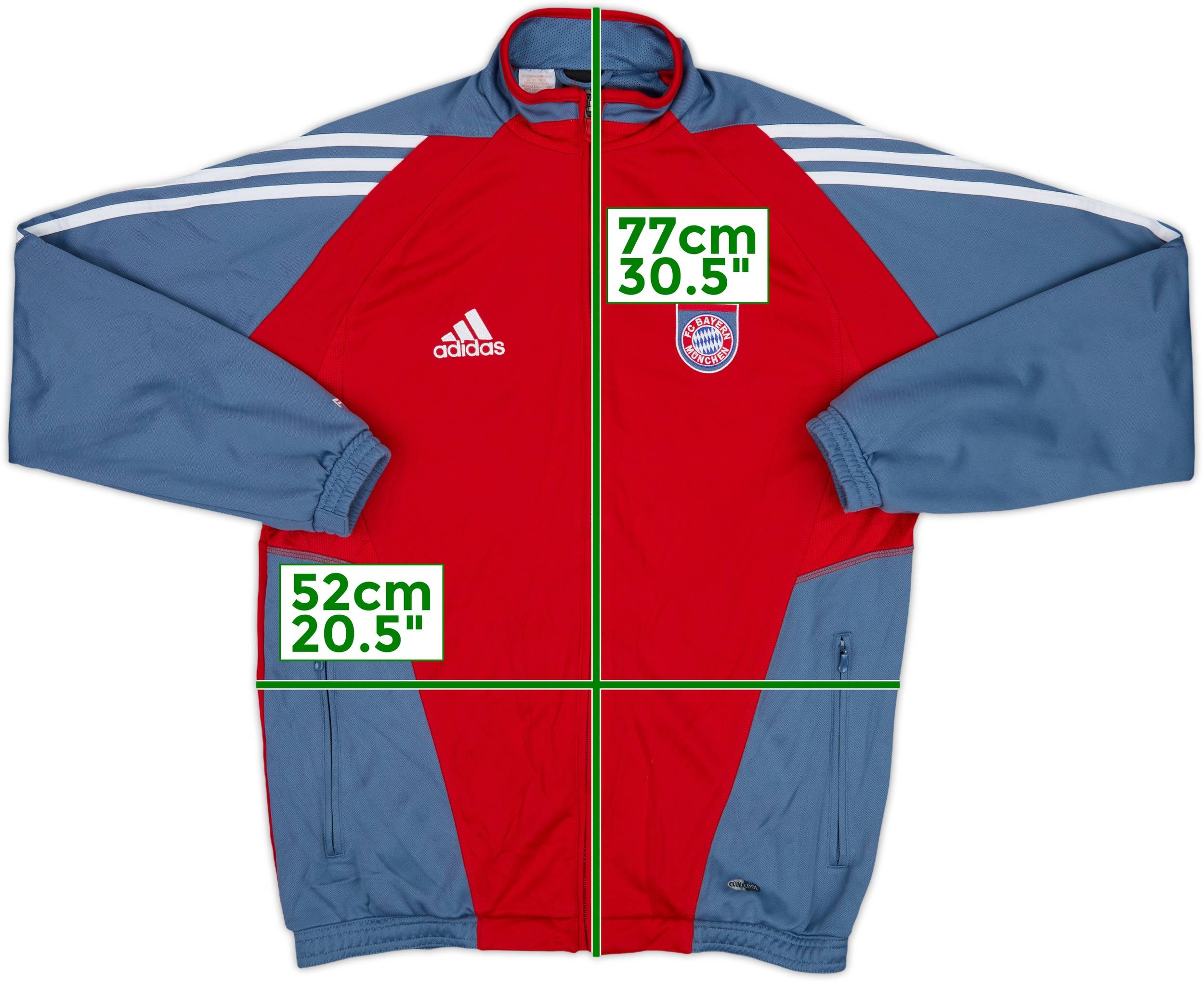 adidas　FC BAYERN MUNCHEN 2005-06 Bayern Munich adidas Track Jacket - 8/10 - (XL.Boys)