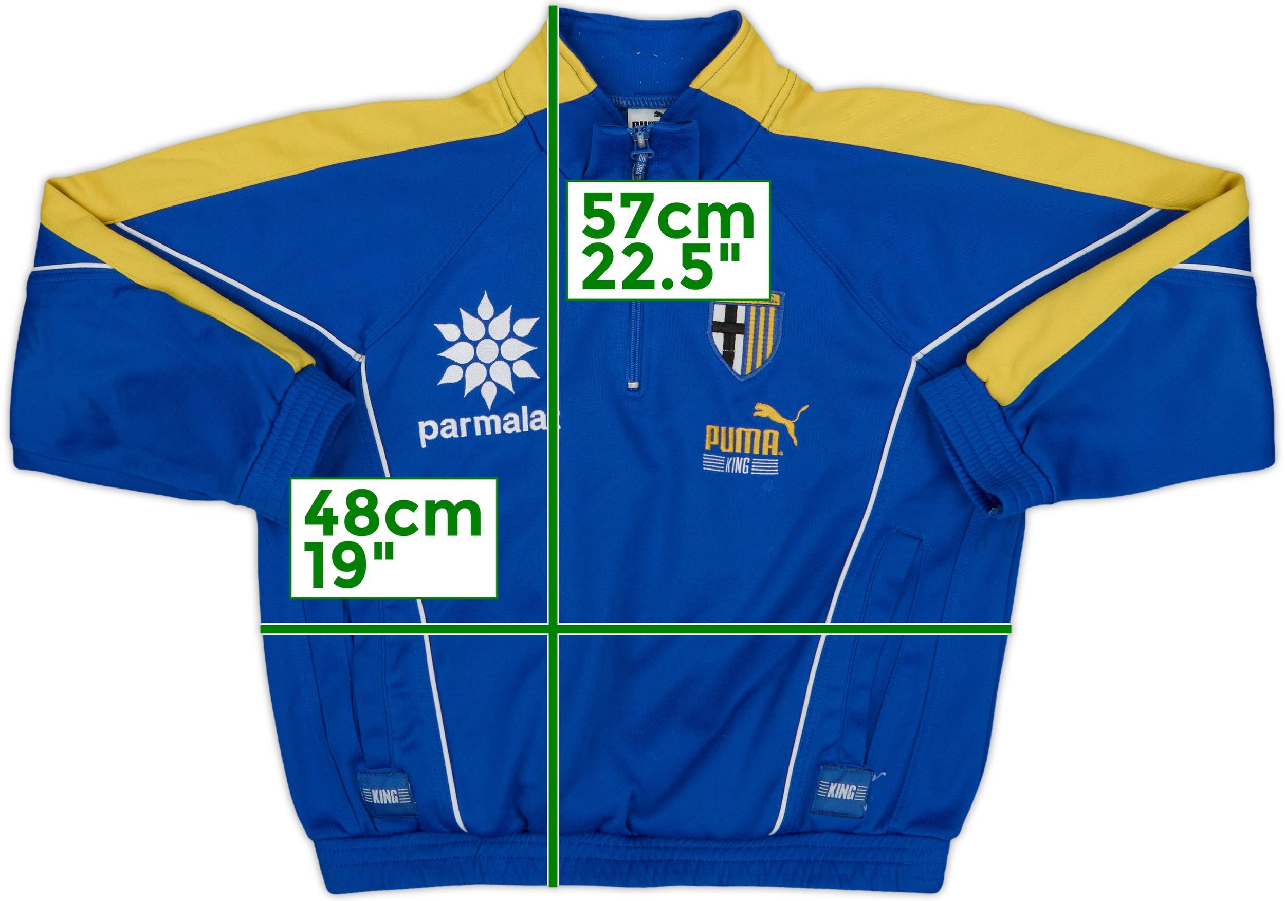 1995-97 Parma Puma 1/4 Zip Drill Top - 6/10 - (XXS)