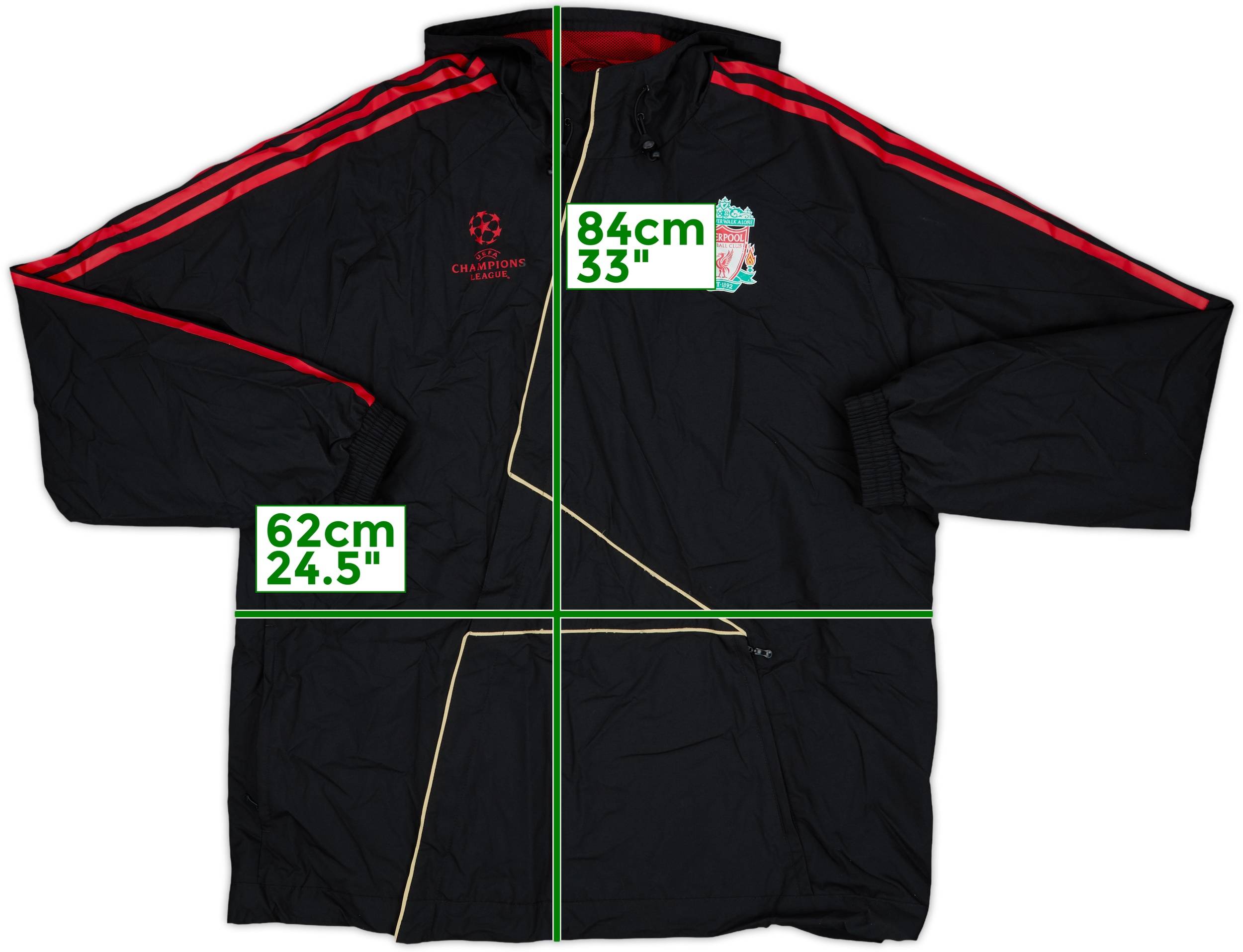 リジャウェア 2009-10 Liverpool adidas Hooded Rain Jacket - 7/10 - (L/XL)