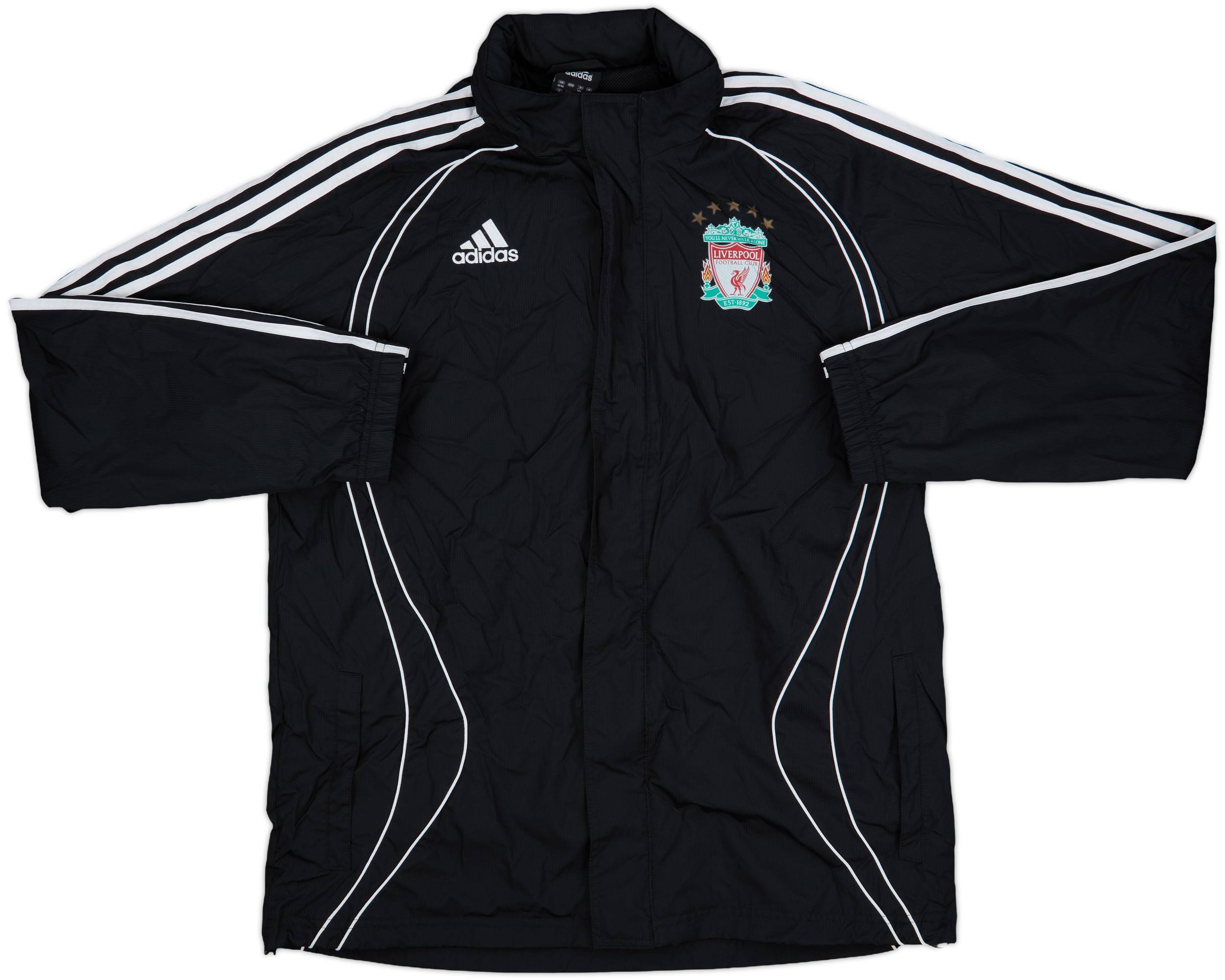 2009-10 Liverpool adidas Hooded Rain Jacket - 9/10 - (M/L)