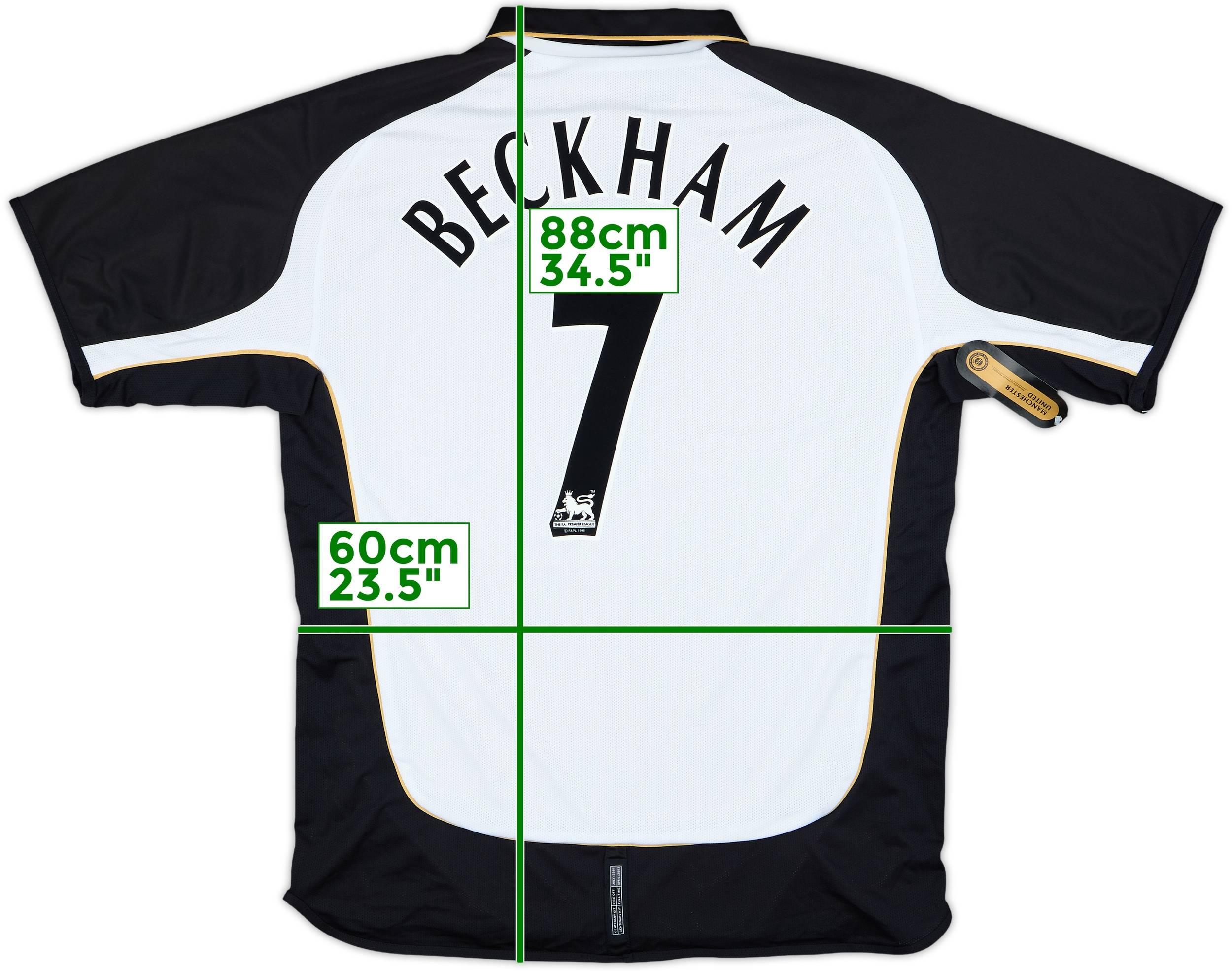 2001-02 Manchester United Centenary Away/Third Shirt Beckham #7 (XL)