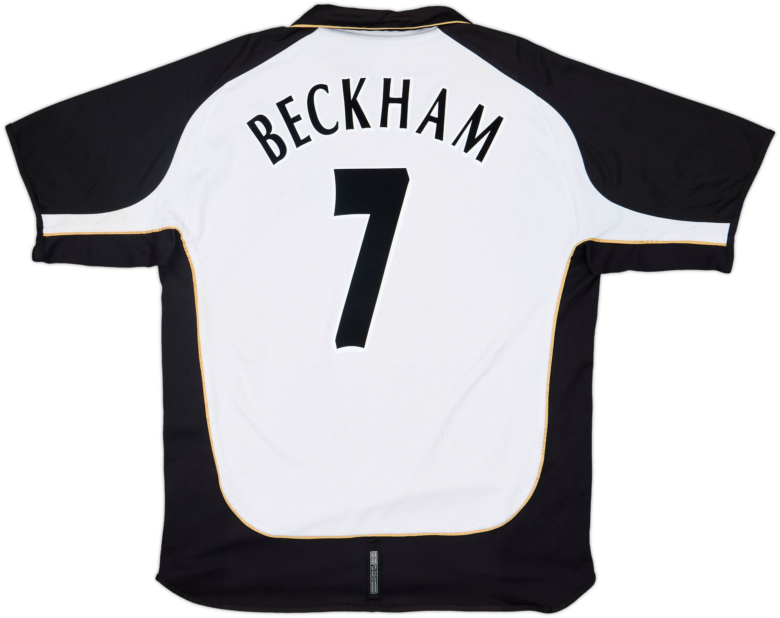 【正規01/02マンチェスターU away 3rd L/S Beckham#7】 2001-02 Manchester United Centenary Away/Third Shirt Beckham #7