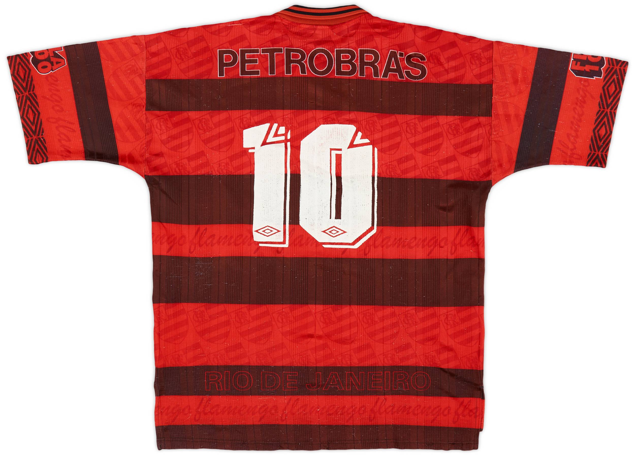 1995-96 Flamengo Centenary Home Shirt #10 - 5/10 - (L)