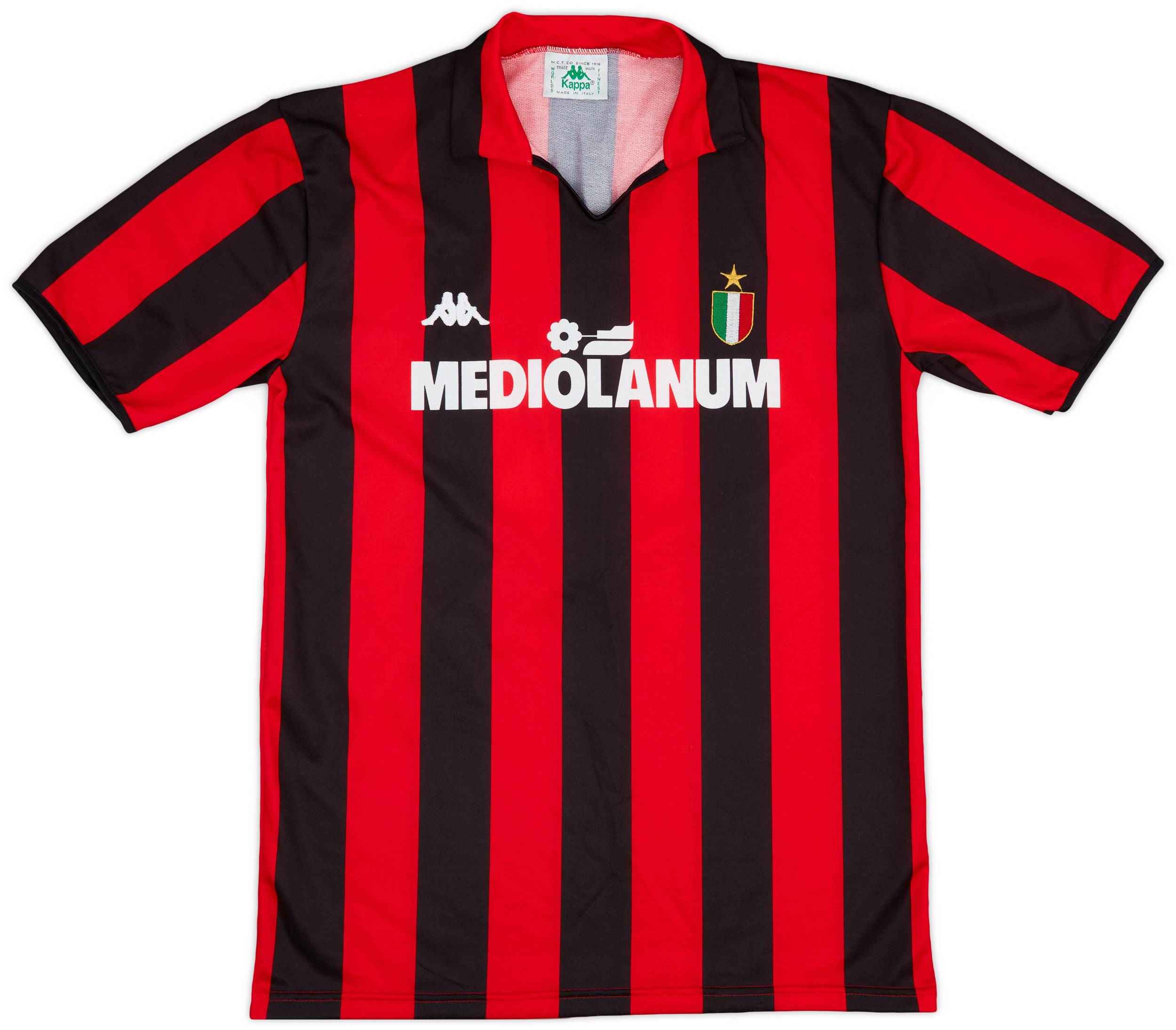 イタリア製 Kappa ACミラン 1988/89 ホームシャツ No.10 イタリア製 Kappa ACミラン 1988/89 ホームシャツ No.10