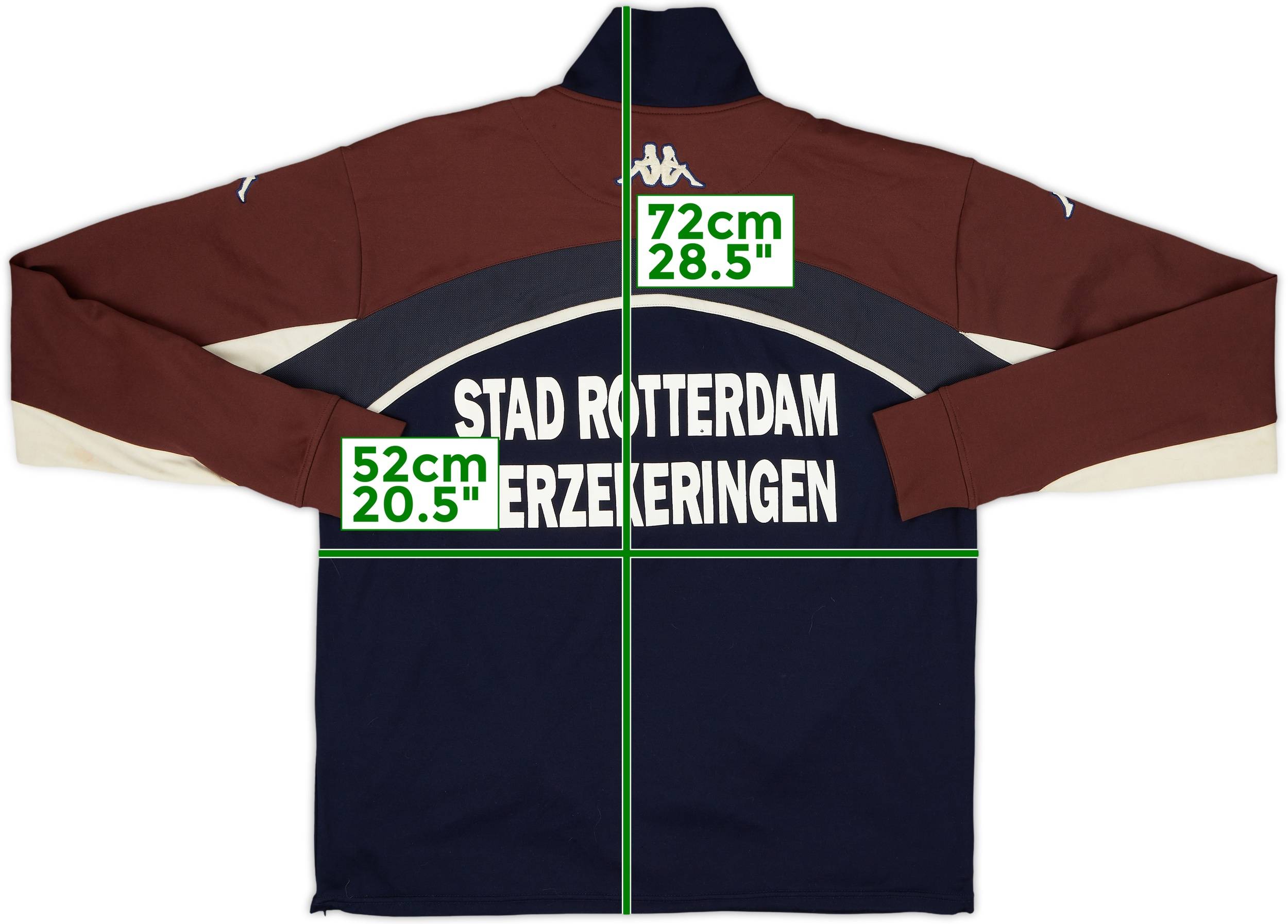 2003-04 Feyenoord Kappa 1/4 Zip Training Top - 5/10 - (M)