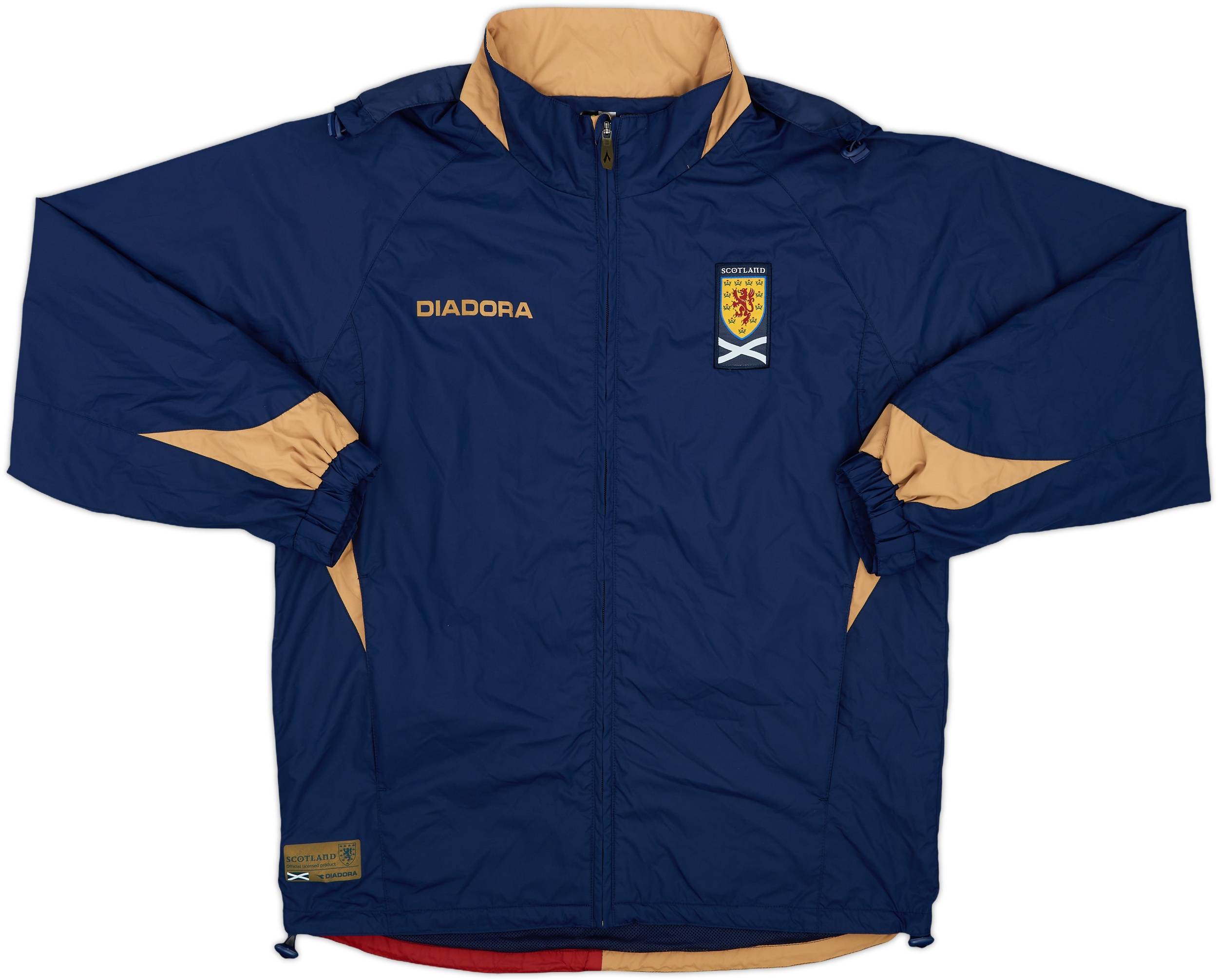 2006-07 Scotland Diadora Hooded Rain Jacket - 9/10 - (S)