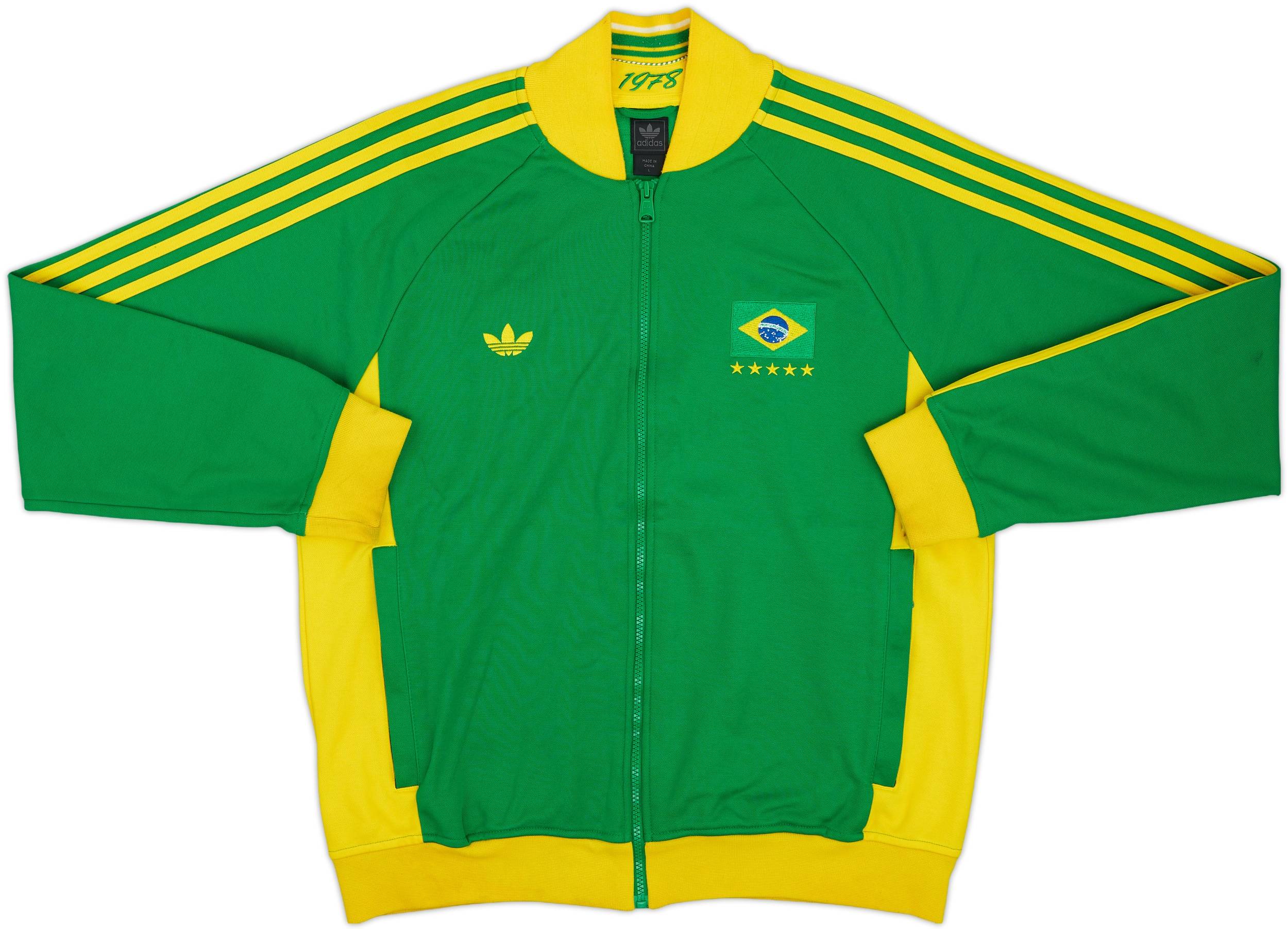 2010-11 Brazil adidas Originals Track Jacket - 8/10 - (L)