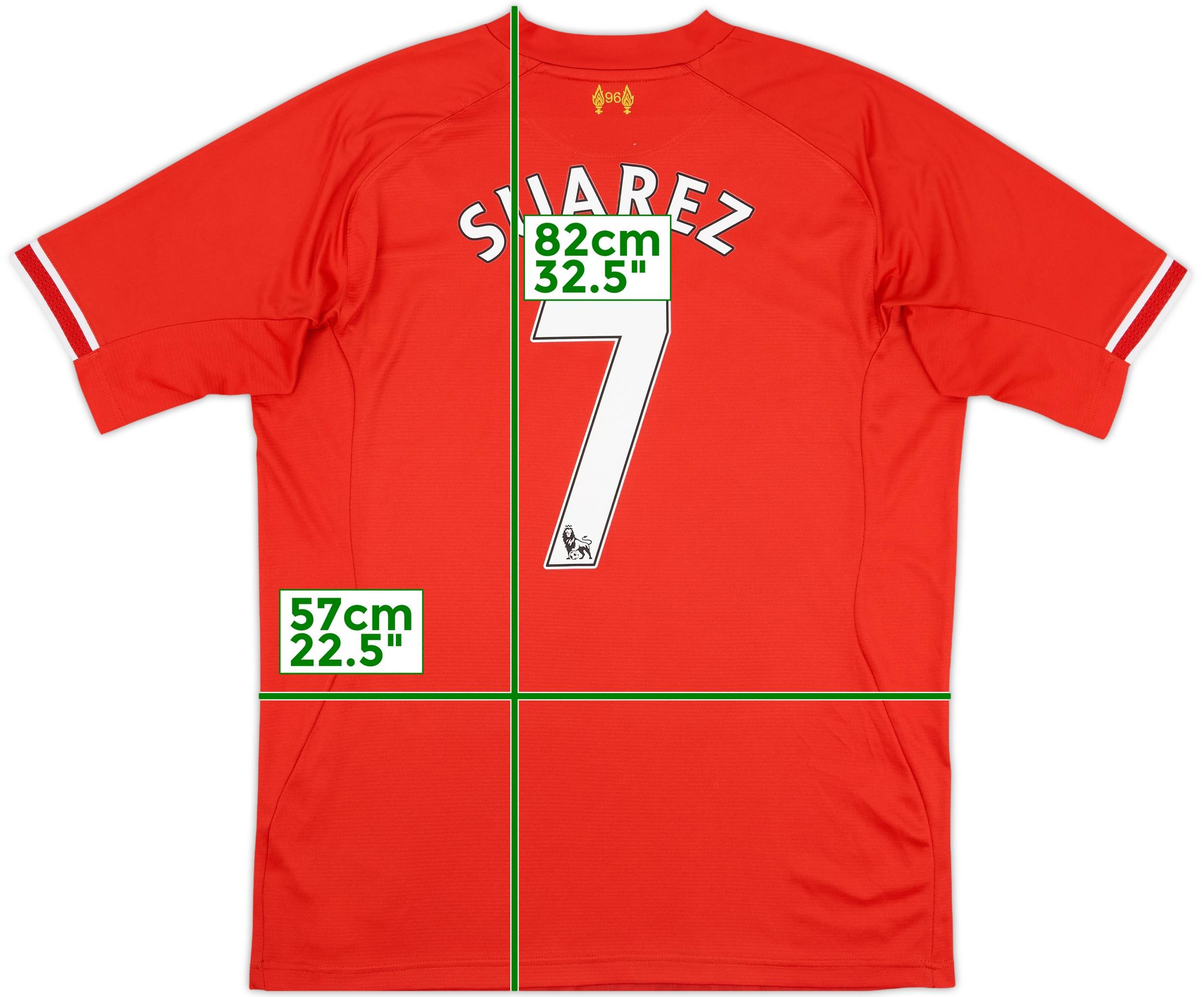 2013-14 Liverpool Home Shirt Suarez #7 - 6/10 - (XL)