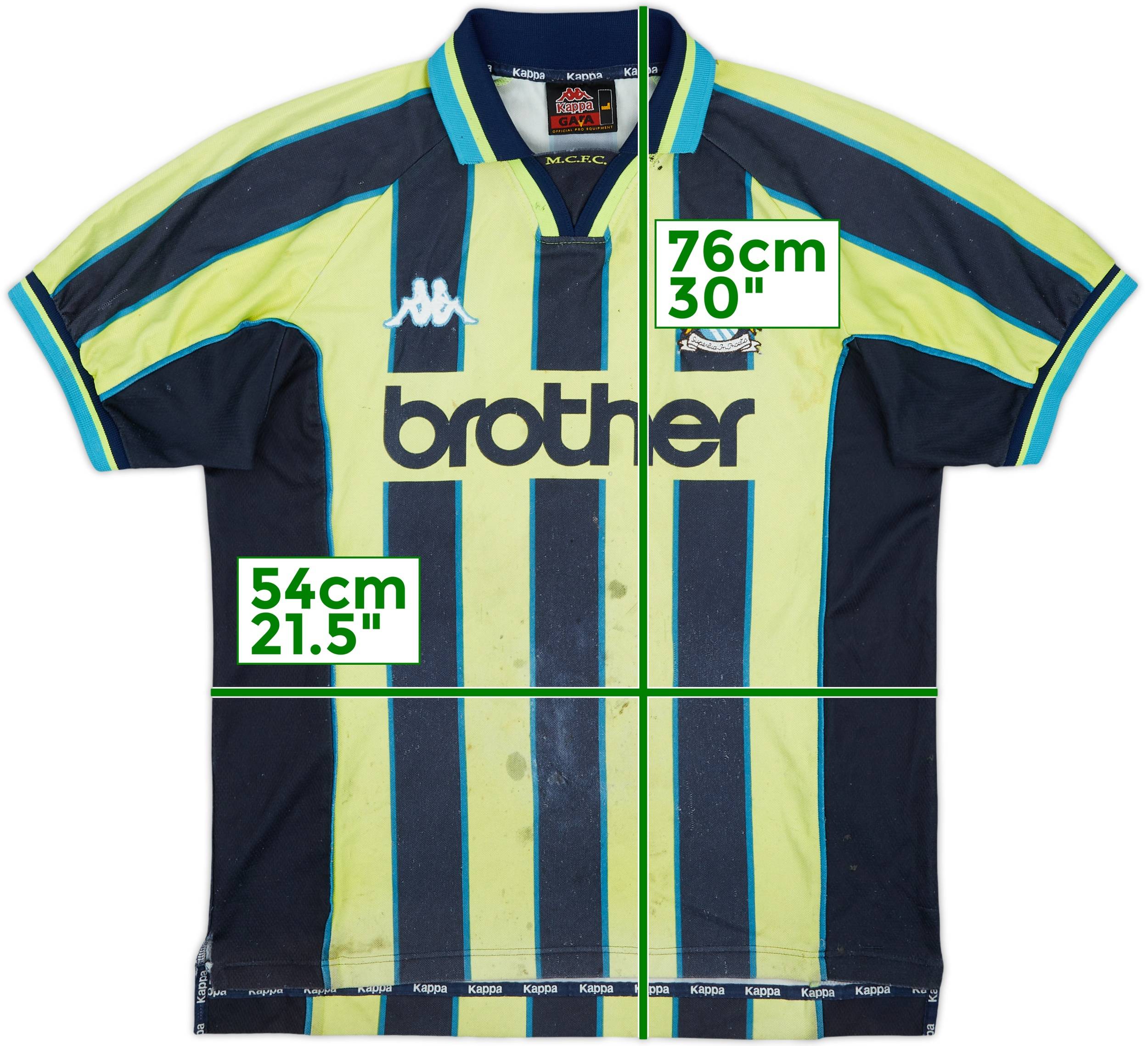 1998-99 Manchester City Away Shirt #8 - 3/10 - (L)