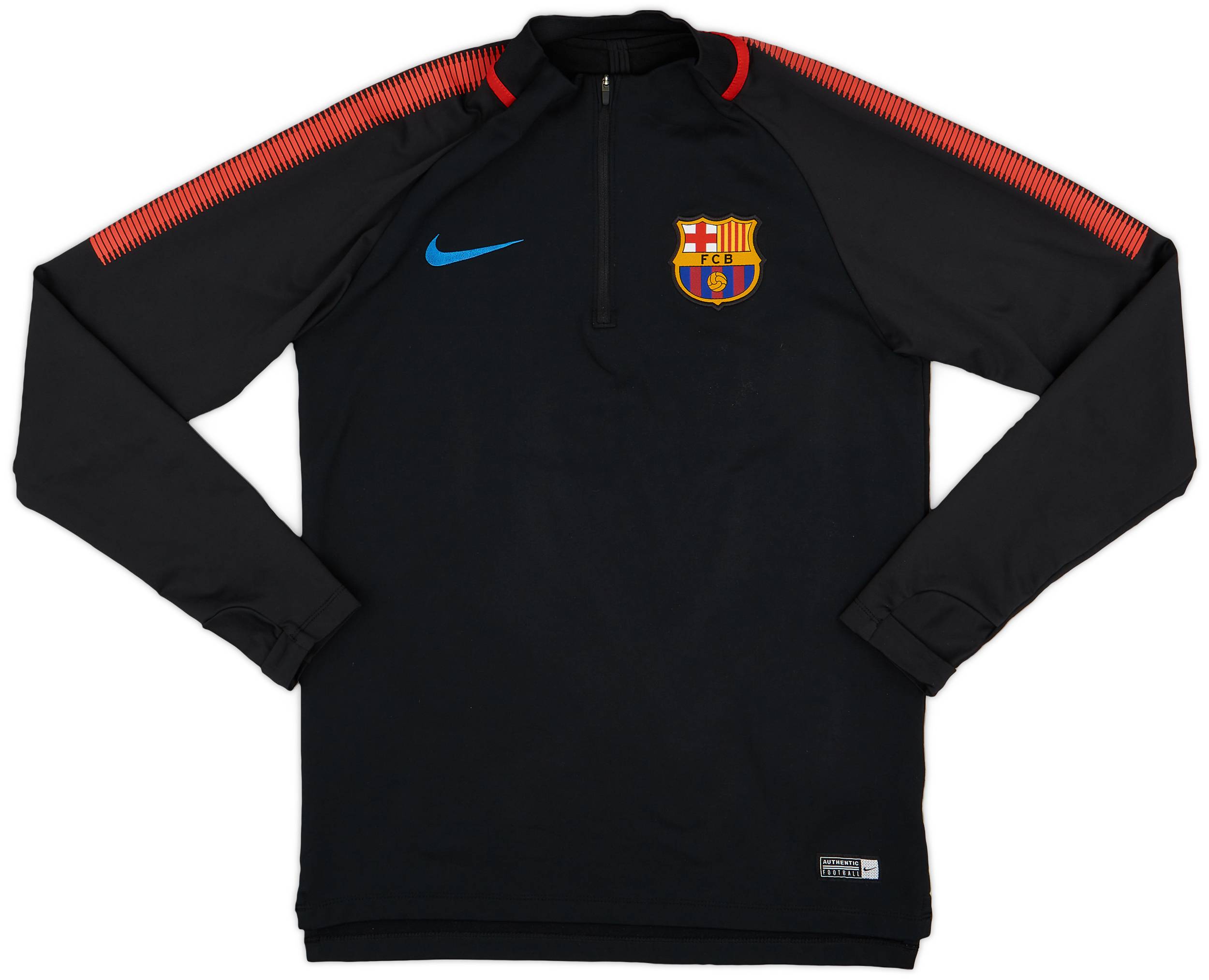 2017-18 Barcelona Nike 1/4 Zip Training Top - 7/10 - (S)