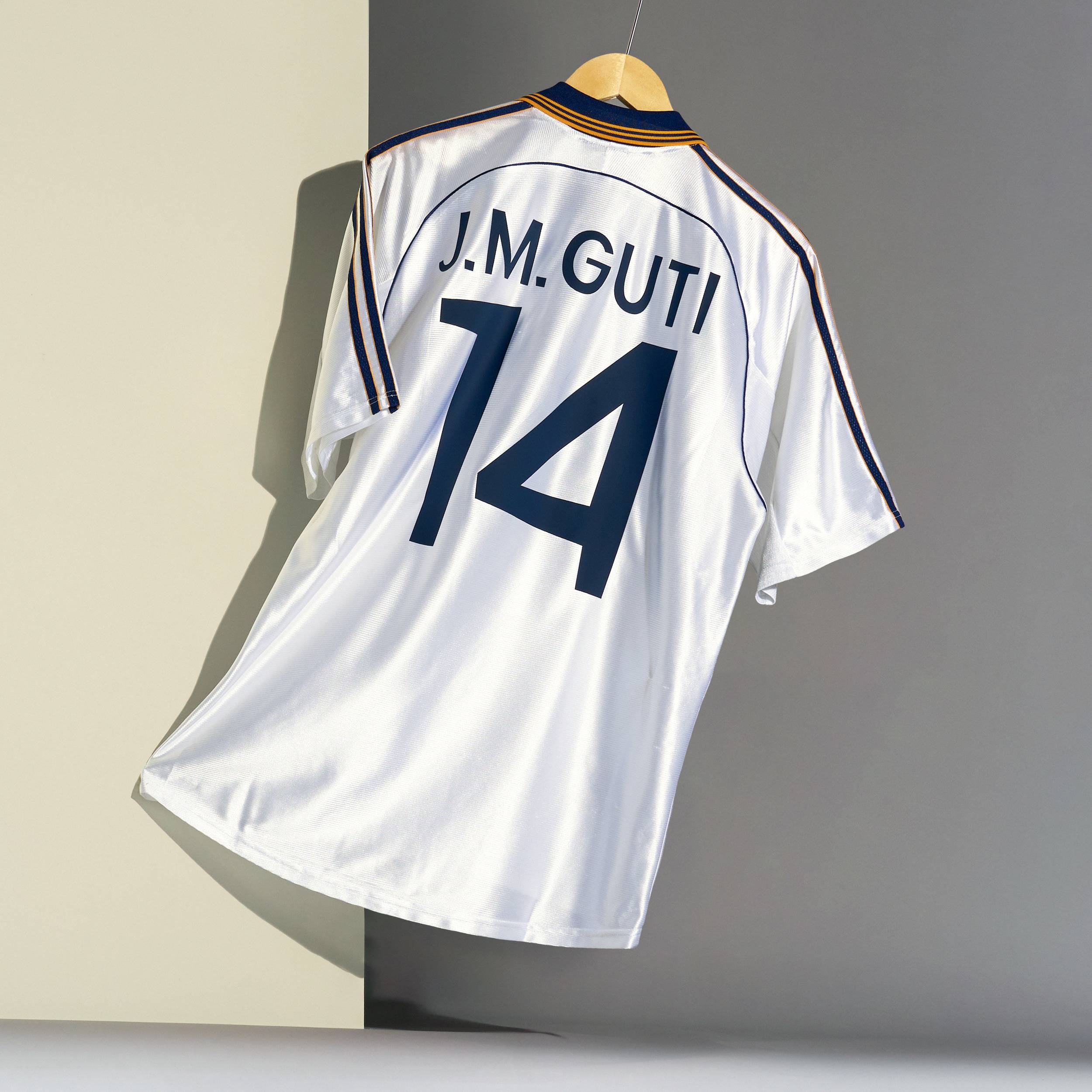 1998-00 Real Madrid Home Shirt J.M.Guti #14 - 9/10 - (M)
