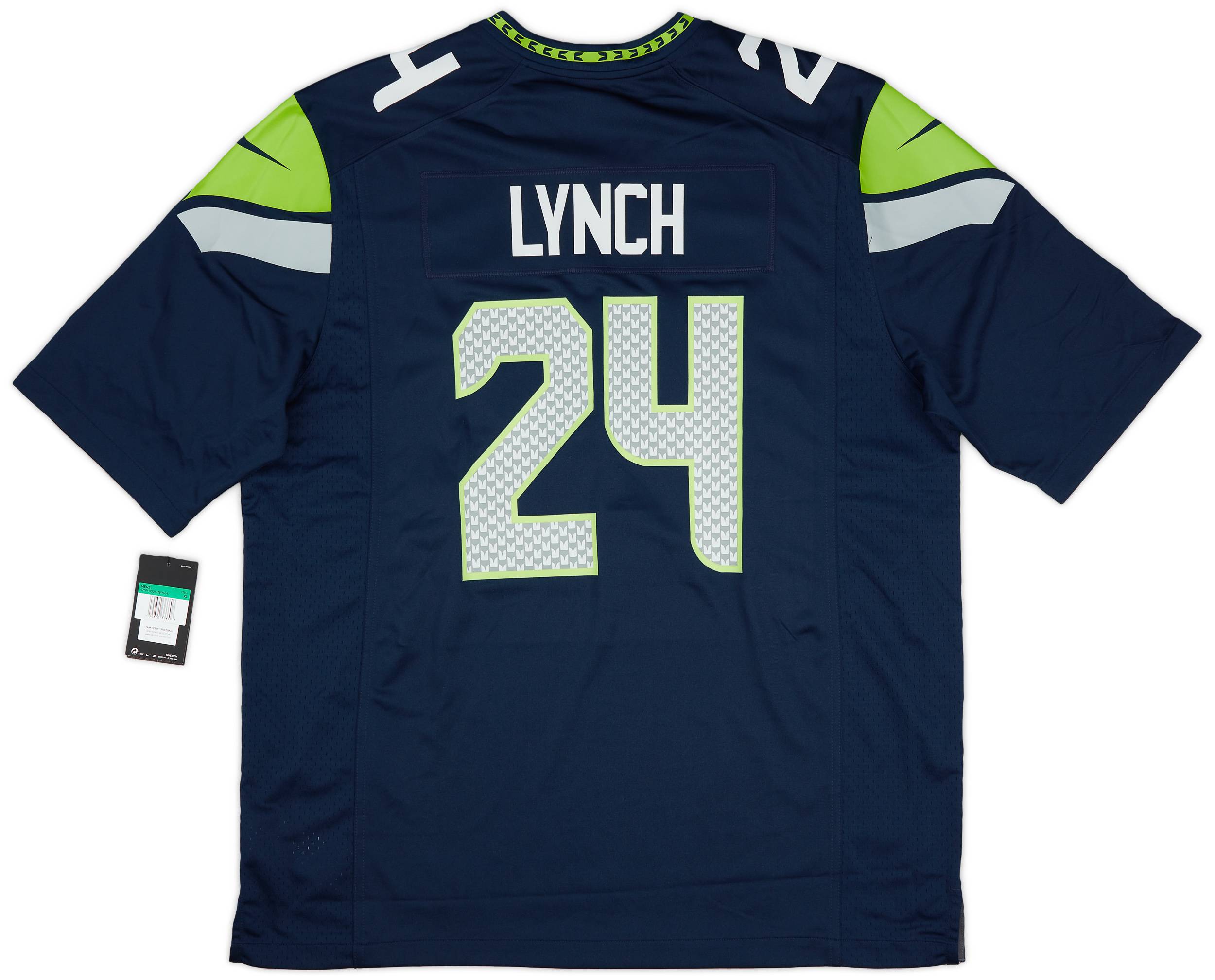 Nike On Field NFL Seattle Seahawks Marshawn Lynch #24 Jersey