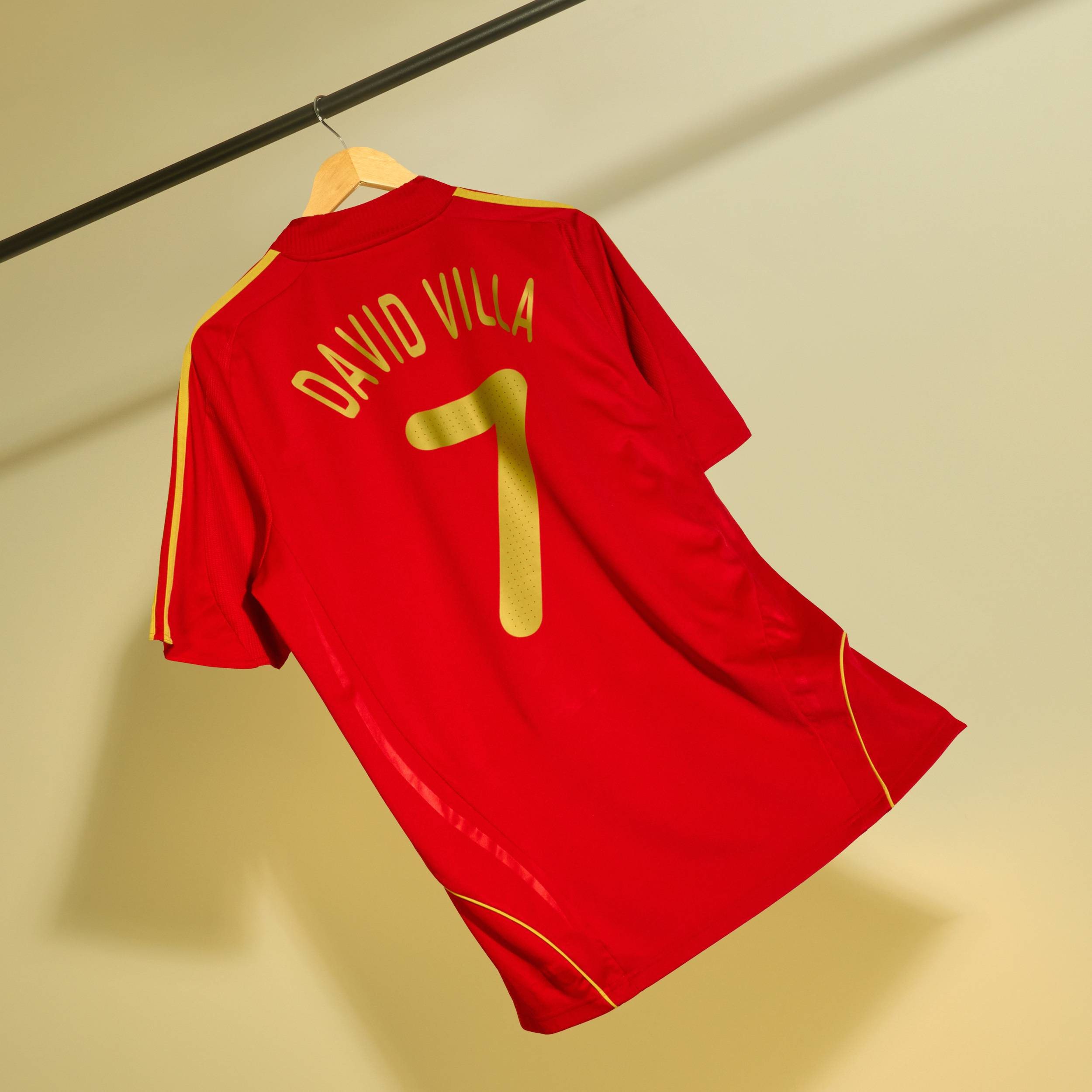 2007-09 Spain Home Shirt David Villa #7