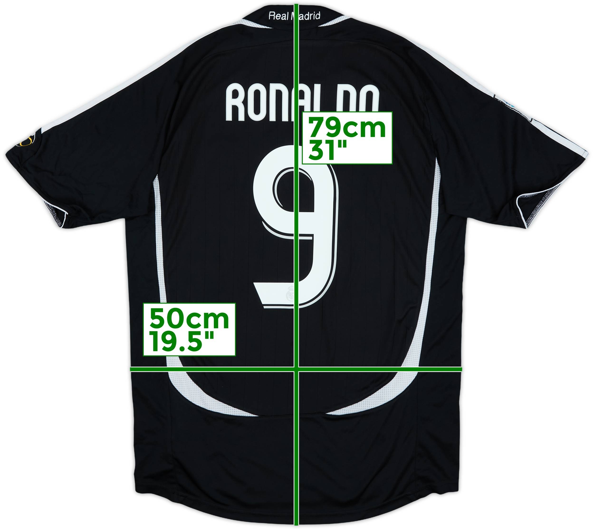 2006-07 Real Madrid Away Shirt Ronaldo #9 - 6/10 - (M)
