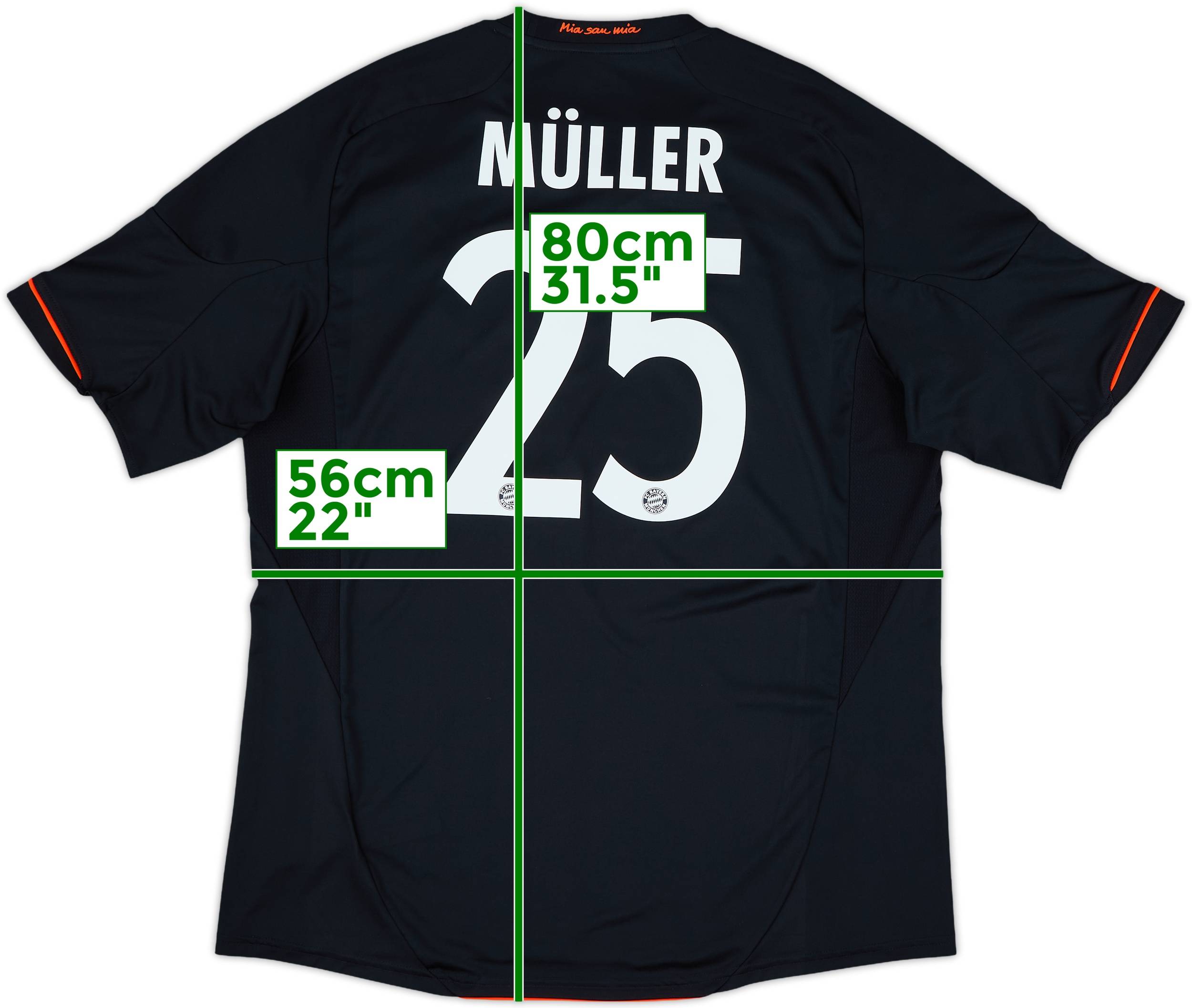 2012-13 Bayern Munich Third Shirt Muller #25 - 5/10 - (XL)