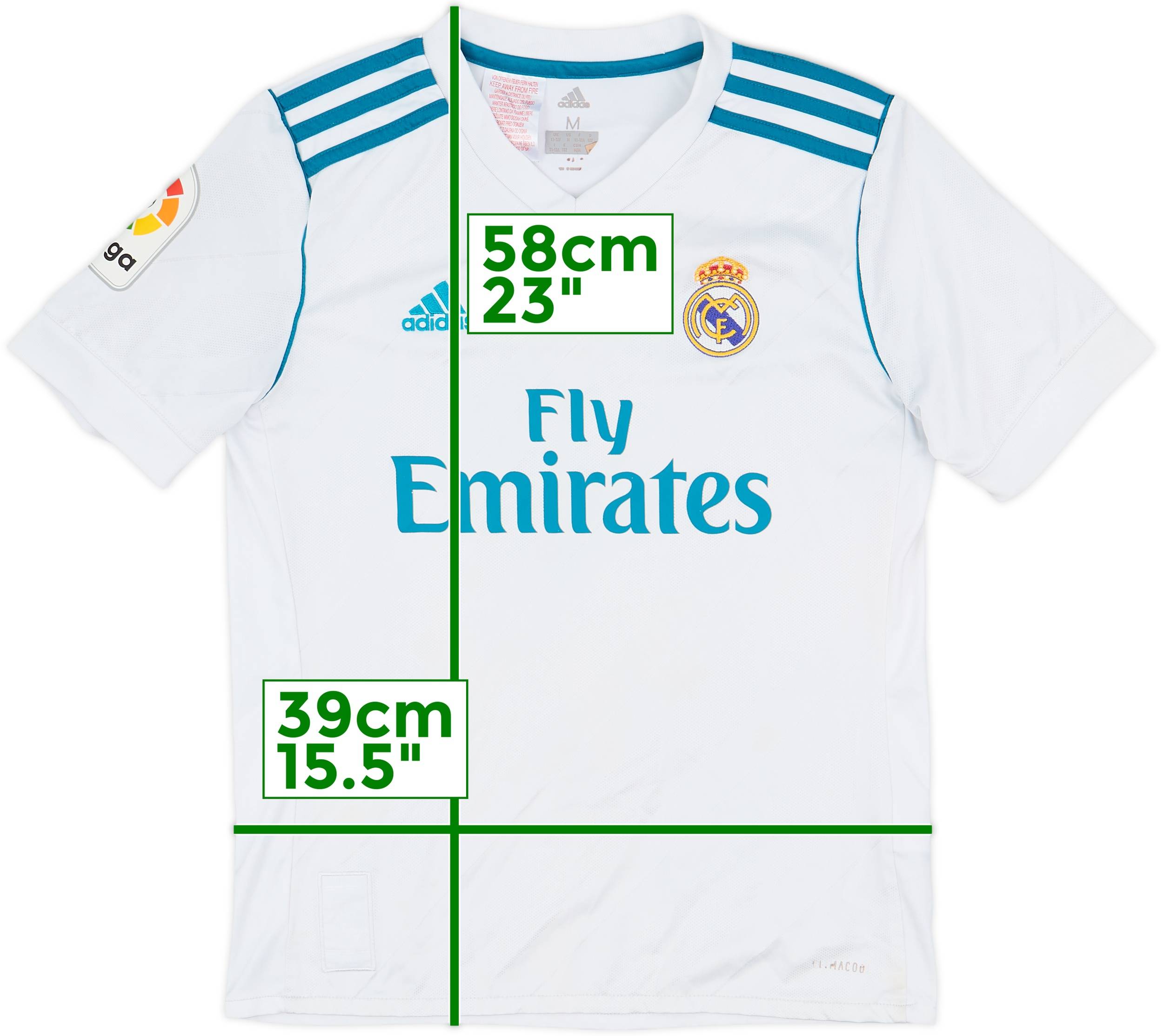 2017-18 Real Madrid Home Shirt - 7/10 - (M.Boys)