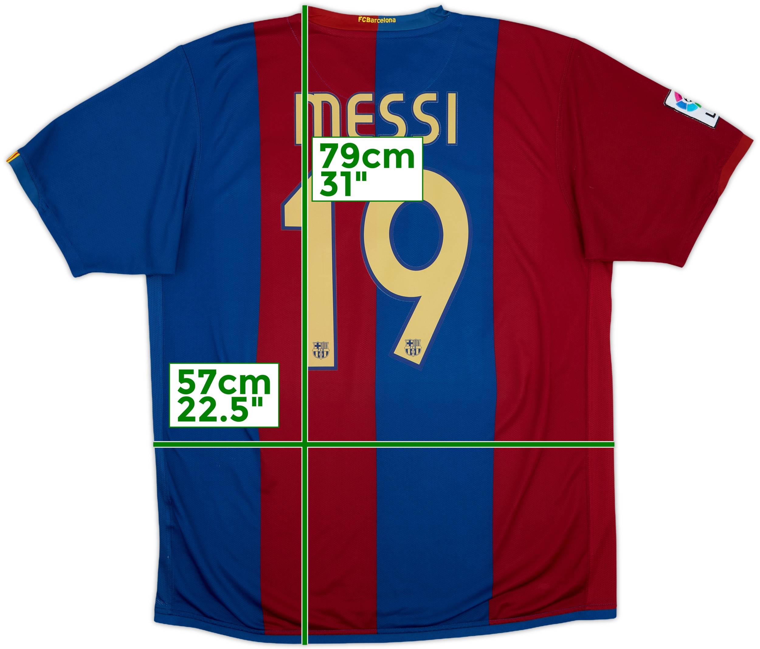 2006-07 Barcelona Home Shirt Messi #19 - 7/10 - (XL)