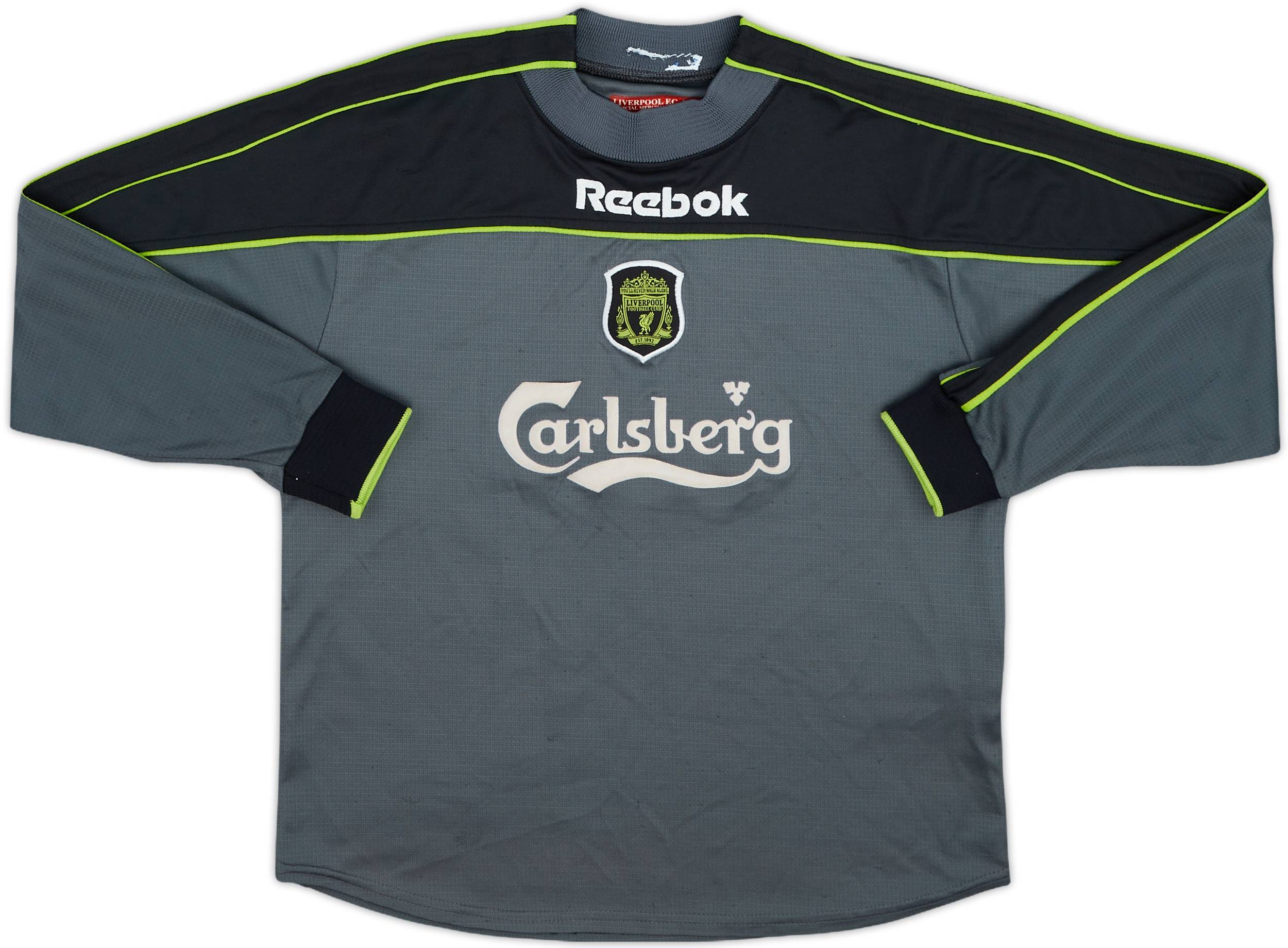 2000-01 Liverpool GK Shirt - 7/10 - (7-8 Years)