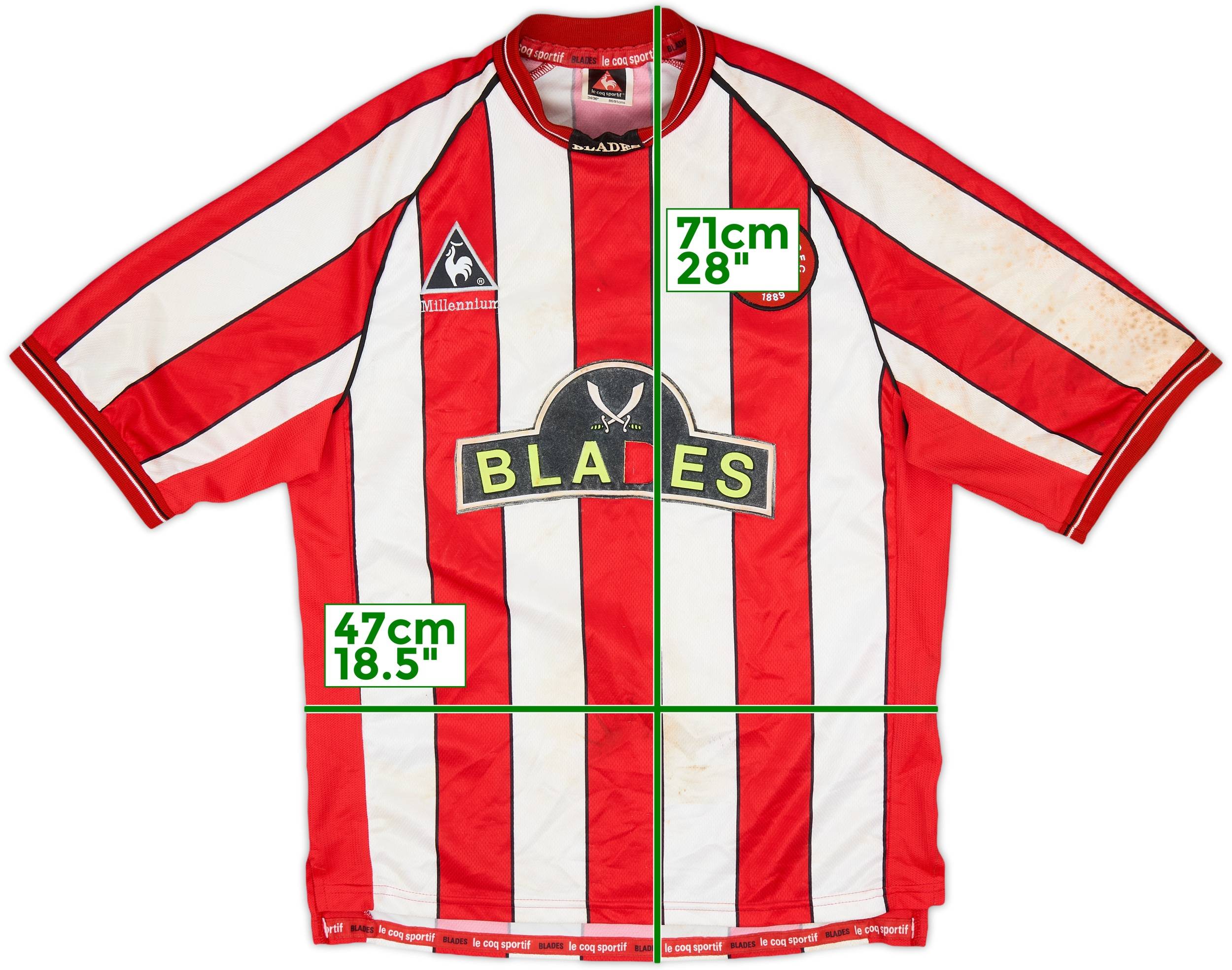 1999-00 Sheffield United Home Shirt #6 - 4/10 - (S)