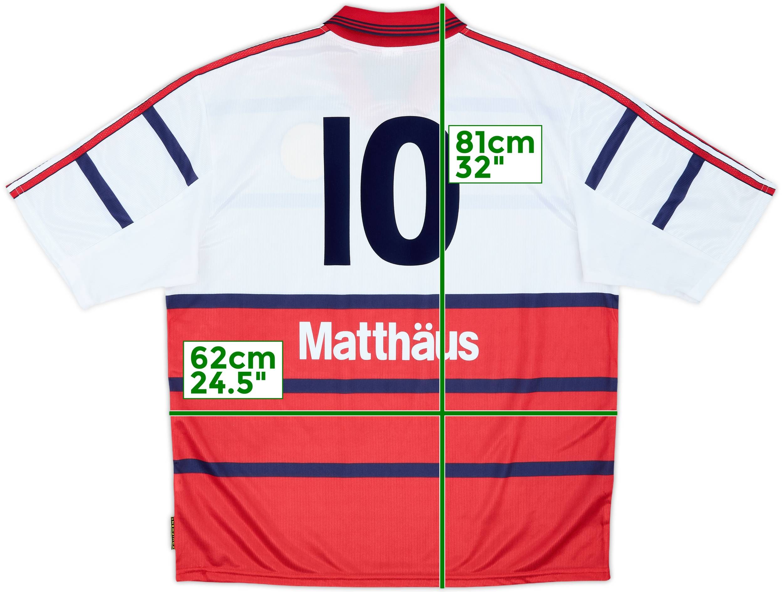FC Bayern München   98-00 AWAY Matthäus 1998-00 Bayern Munich Player Issue Away Shirt Matthaus #10