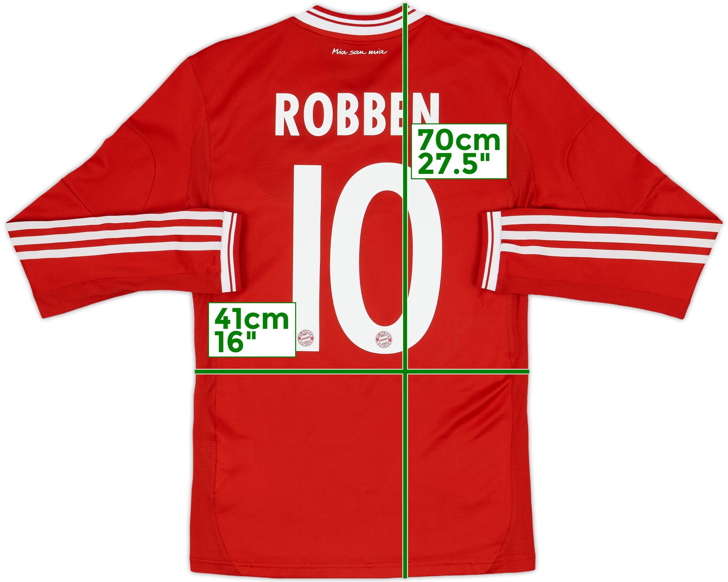 2013-14 Bayern Munich Player Issue L/S Shirt Robben #10 - 7