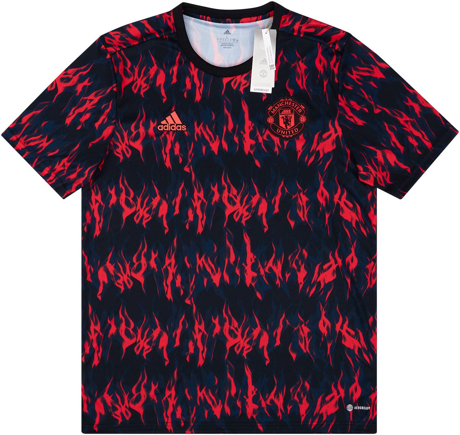 2021/22 adidas Manchester united サッカーシャツ Adidas Manchester United 21/22 Home Jersey Red White Mens Sz